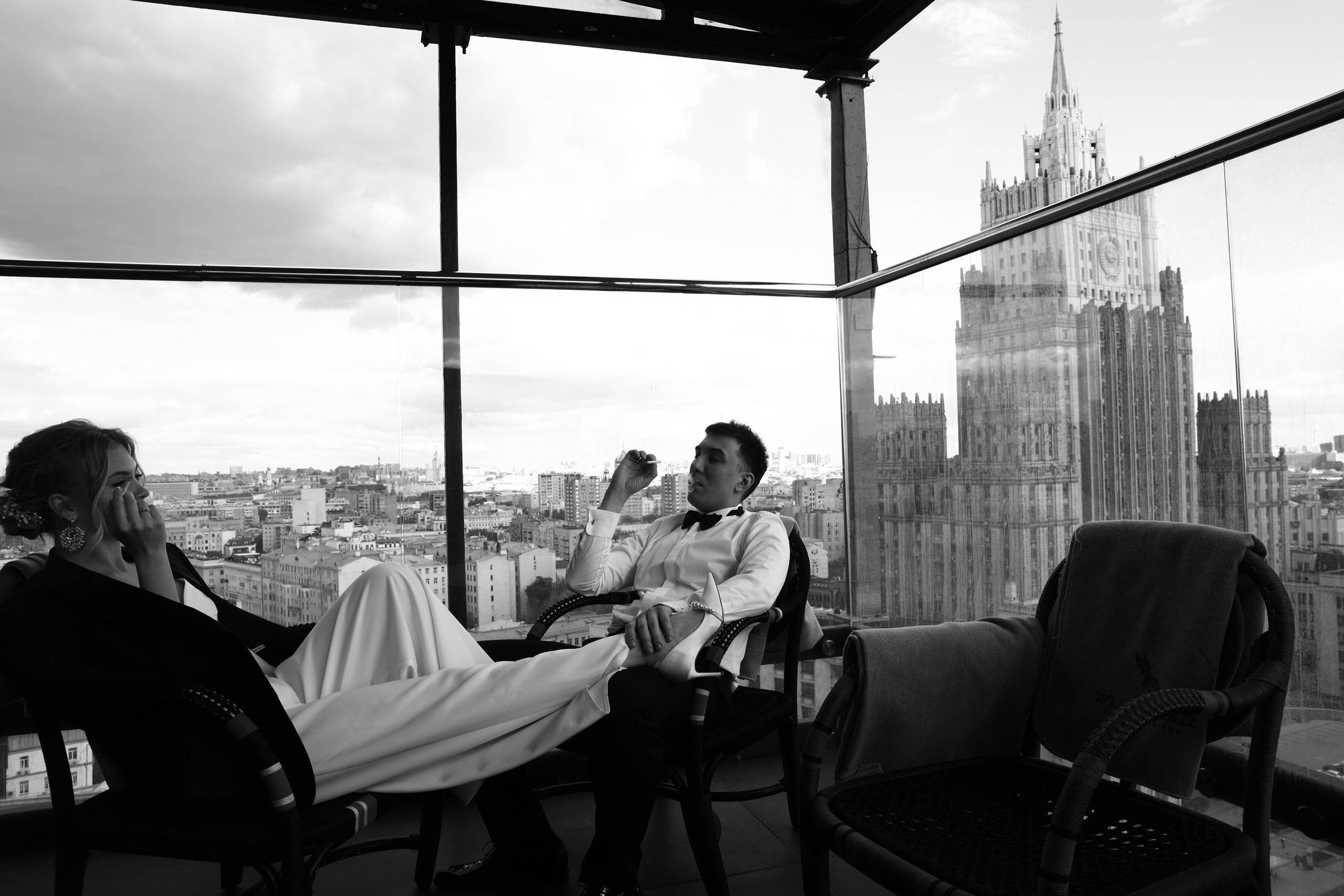 Свадебная фотосессия в Москве-сити. Свадебный фотограф в Москве Элина Ларченкова. Фото, которые цепляют