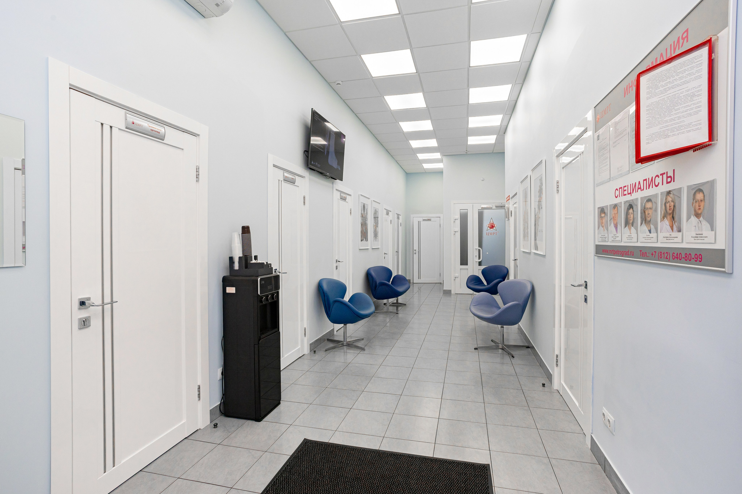Интерьерная съемка медицинского центра ЦМРТ