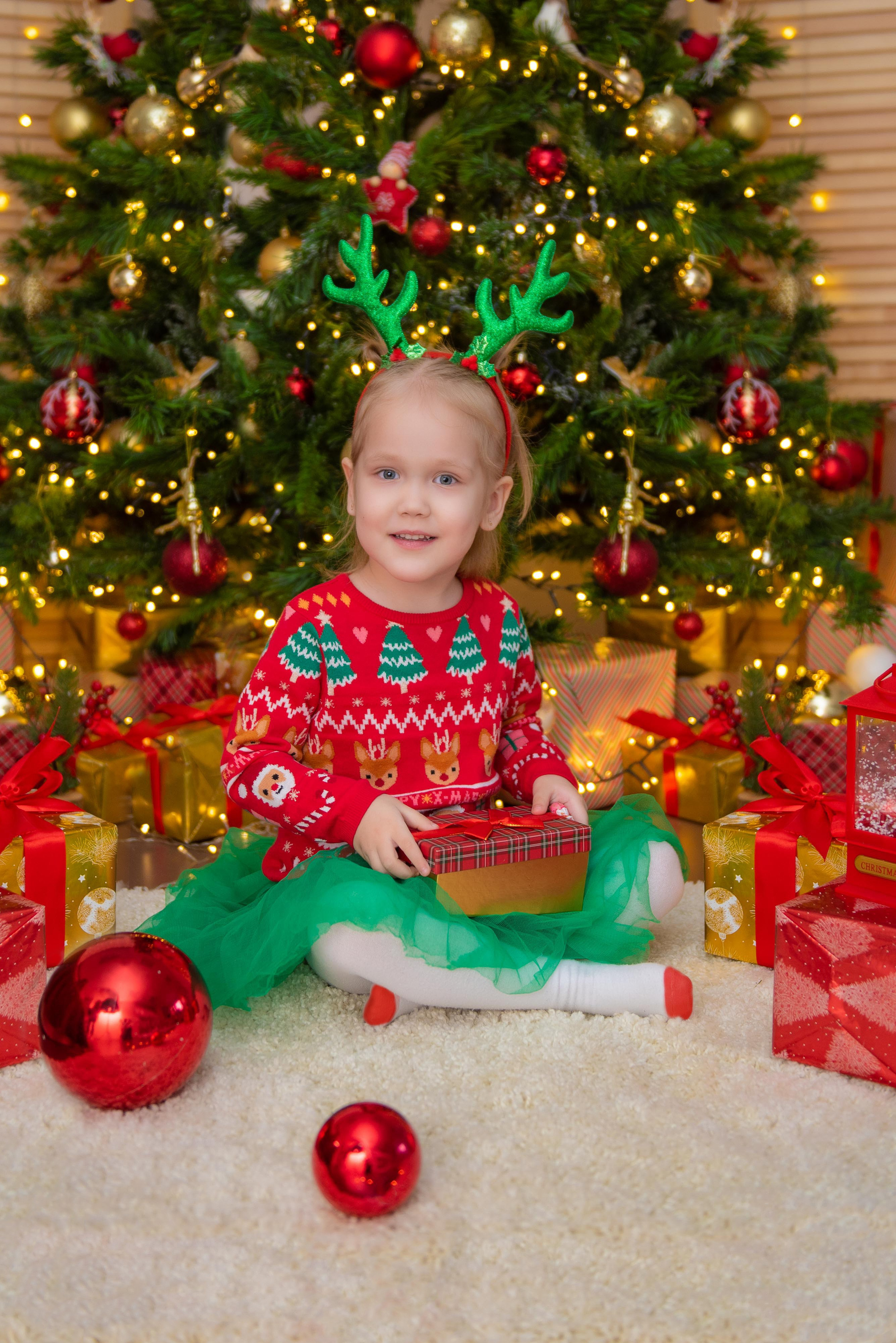 Новогодняя фотосессия в студии. Профессиональный фотограф в Москве и Одинцово Родика Архип