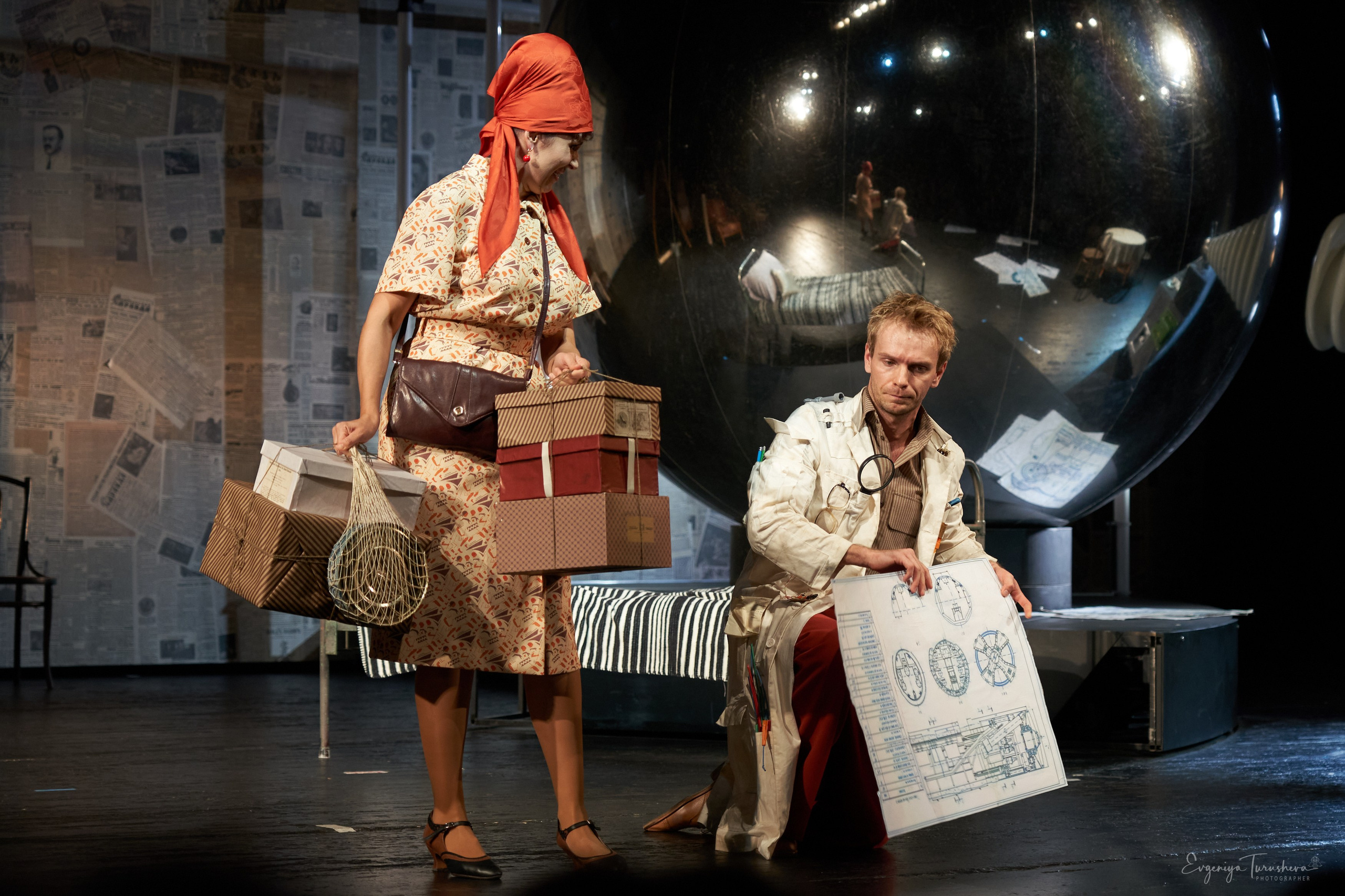 «Иван Васильевич» — премьера, открывшая сотый сезон Театра Сатиры. Фотограф Евгения Турушева