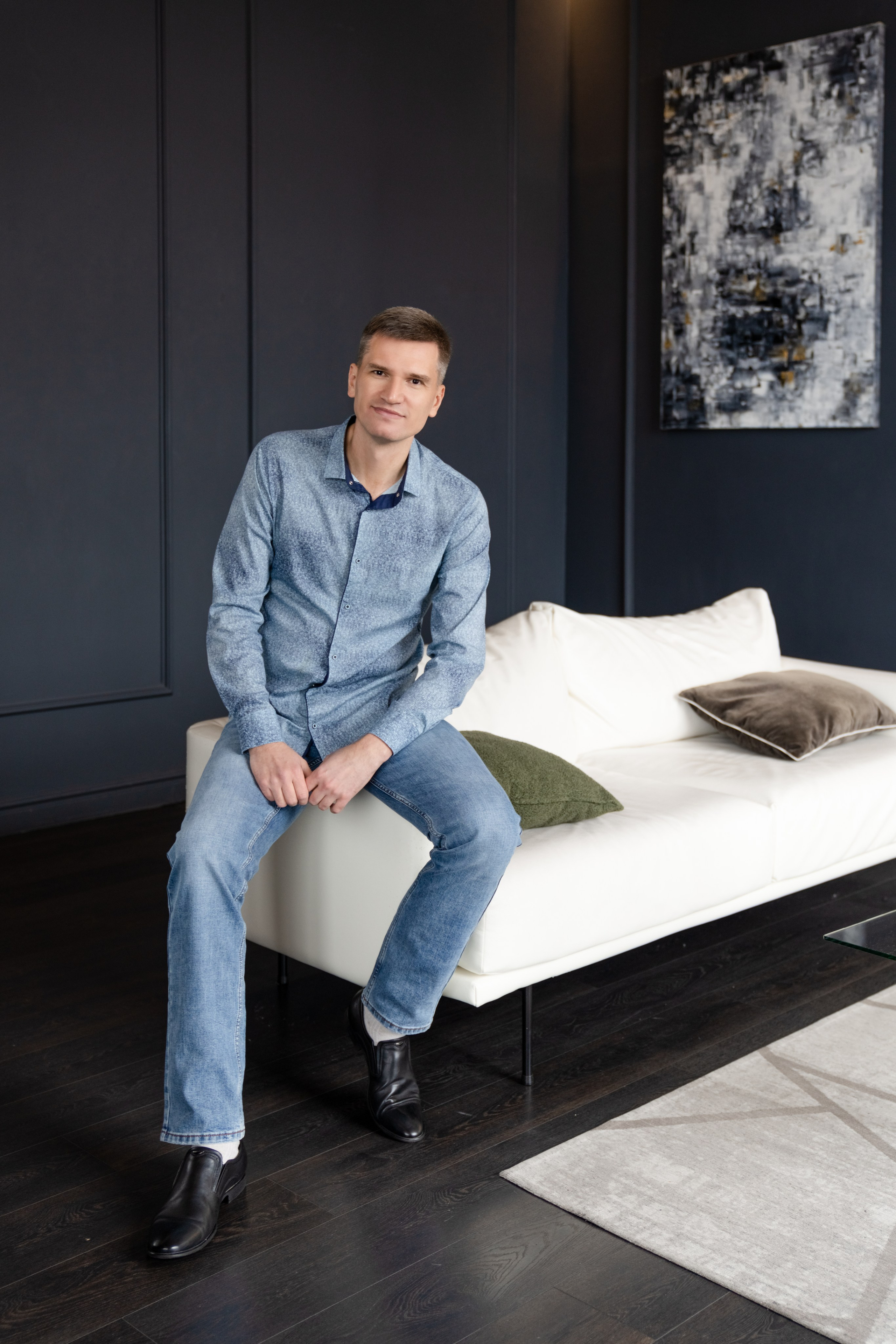 Портретная фотосъемка в студии для Виталия. Свадебный и семейный фотограф в Санкт-Петербурге Олеся Еремеева