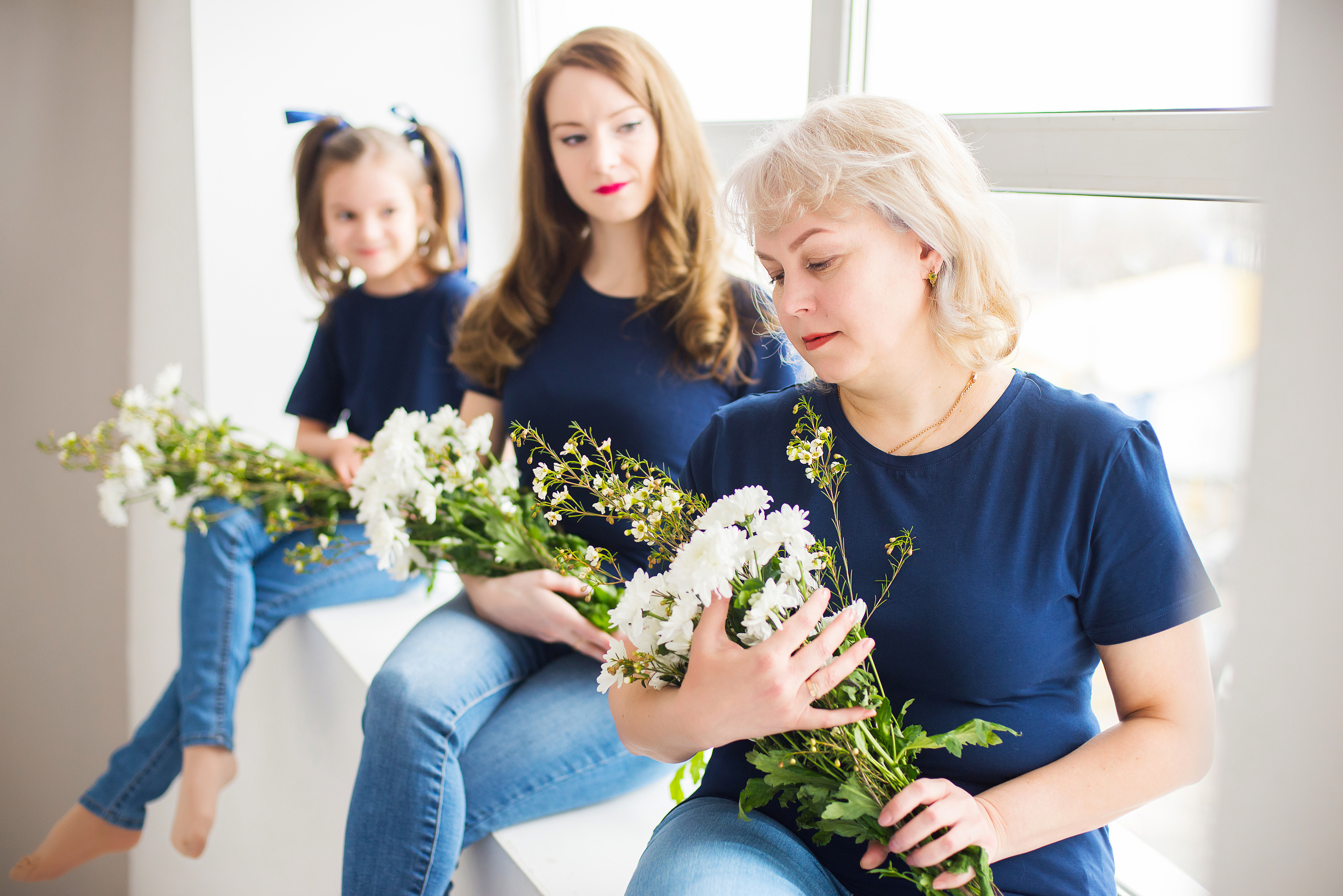 Три поколения. Фотограф новорожденных Василиса Панькова