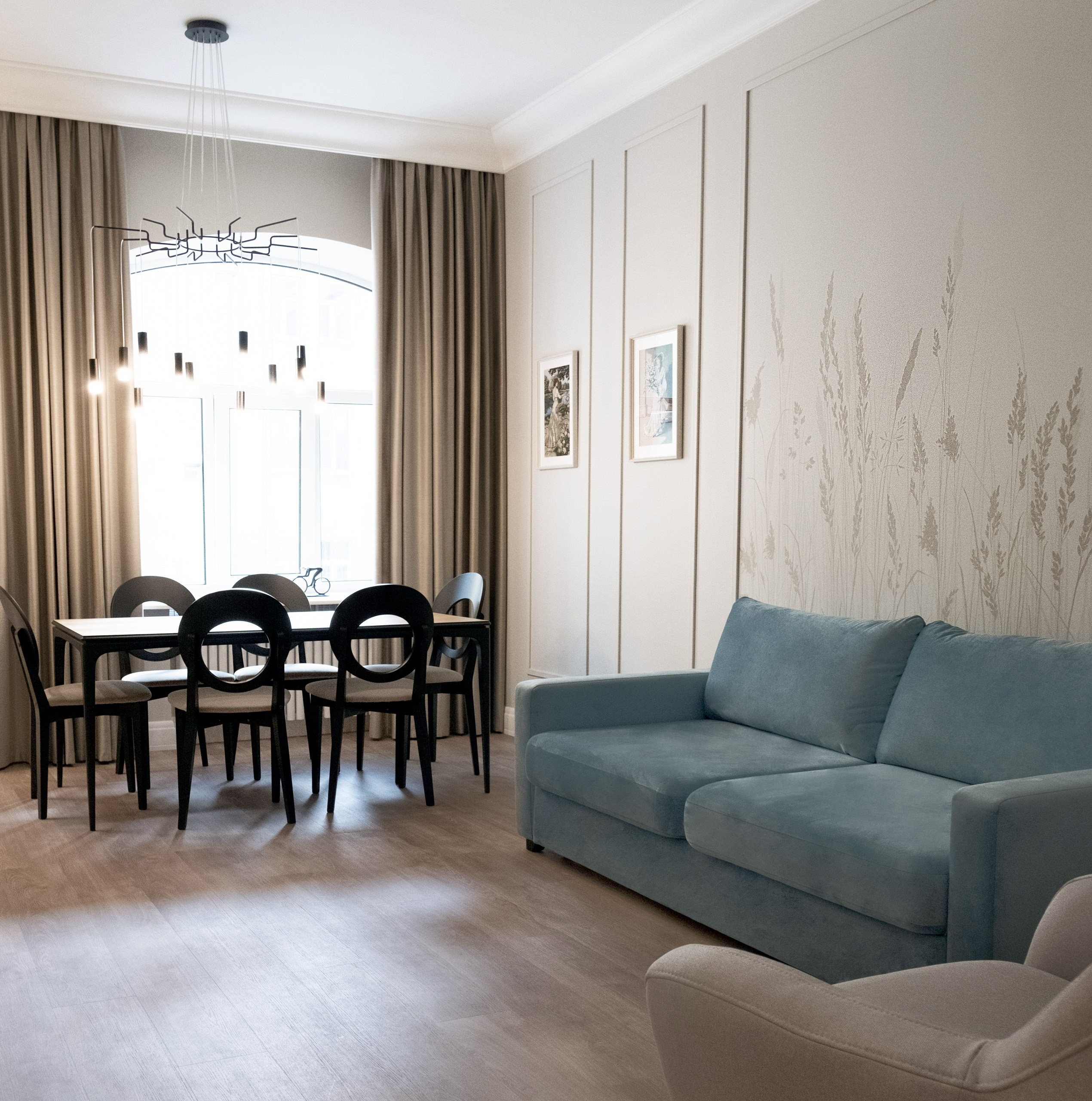Implemented apartment design project. Interior designer Stockholm