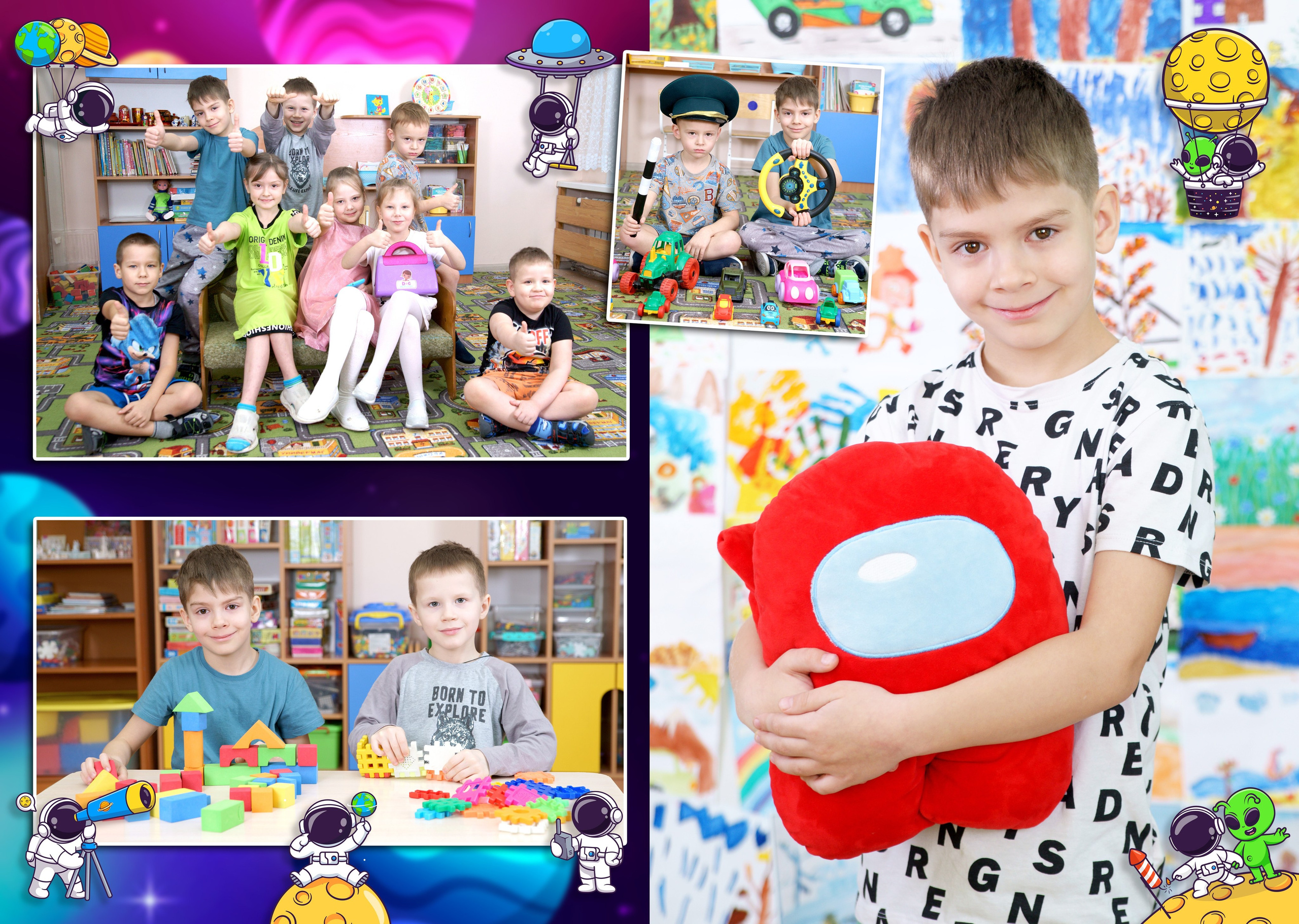 Дизайны выпускных альбомов для детского сада