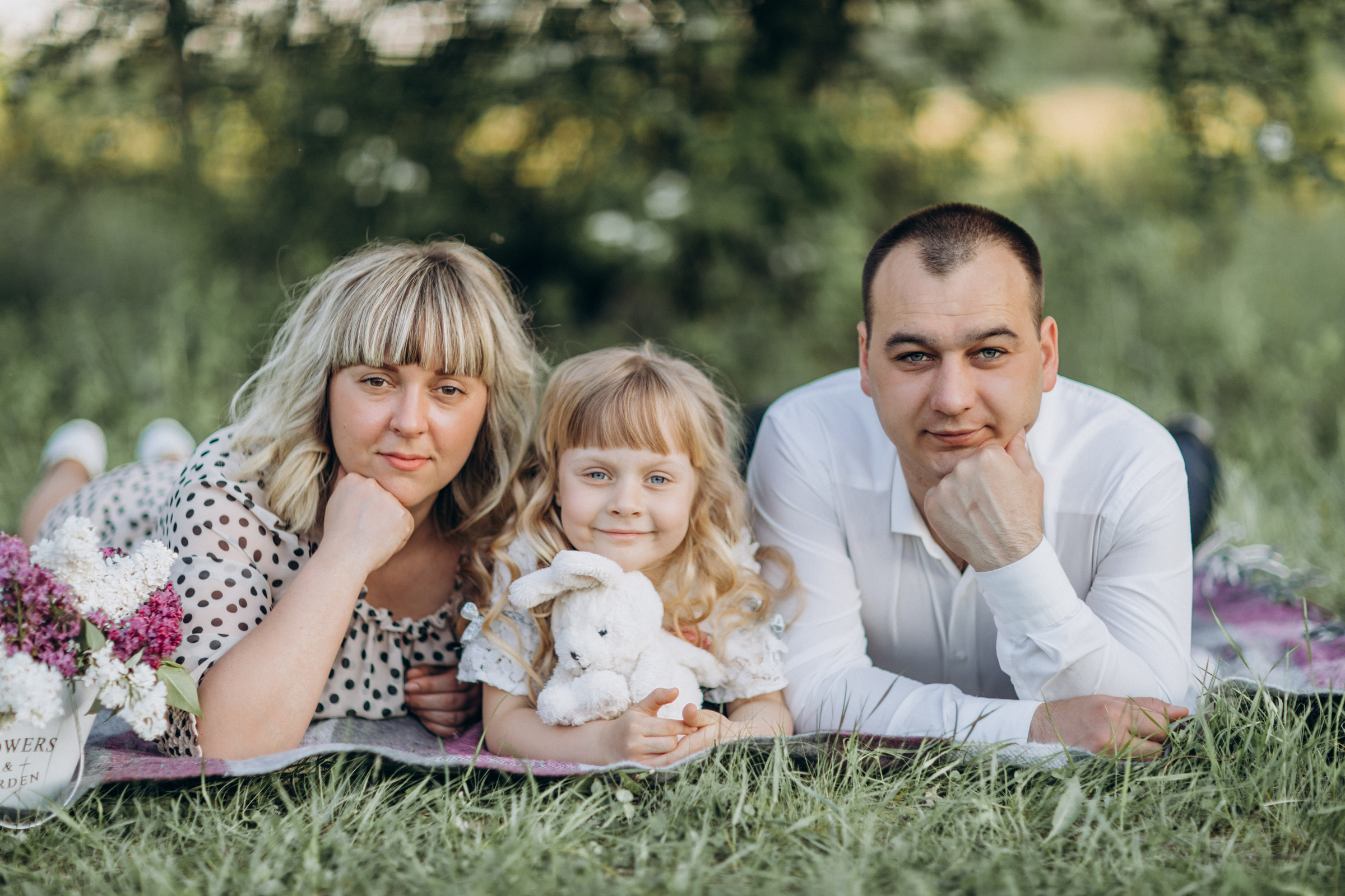 Даша, мама Оля, папа Саша. Семейный фотограф Оля Гладченко
