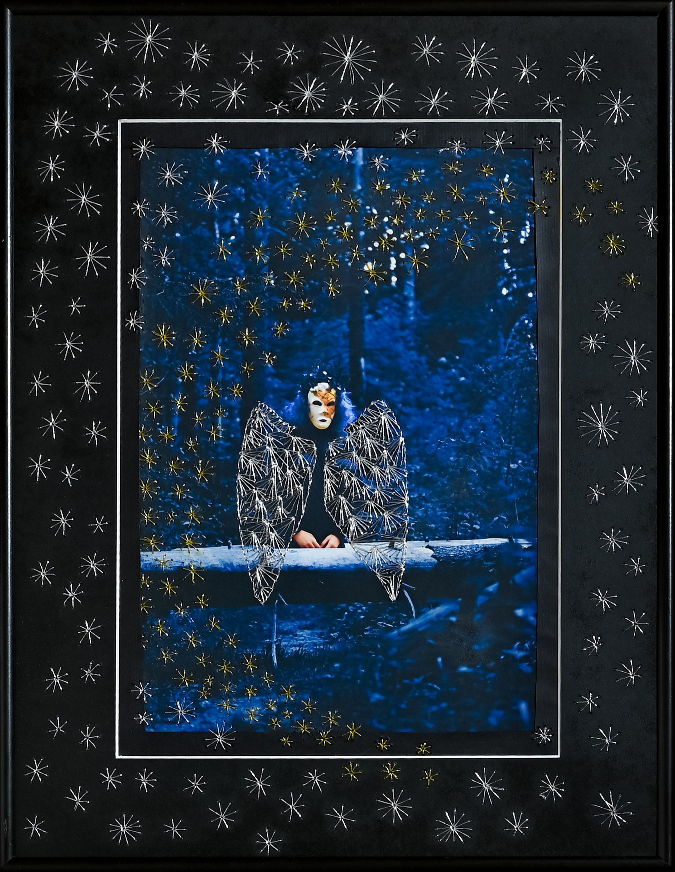 2023-2025. Хранитель снов - маленький ночной дух, охраняет сон путников от кошмаров. Размер 30 см на 40 смВышивка по фотографии. Цена по запросу