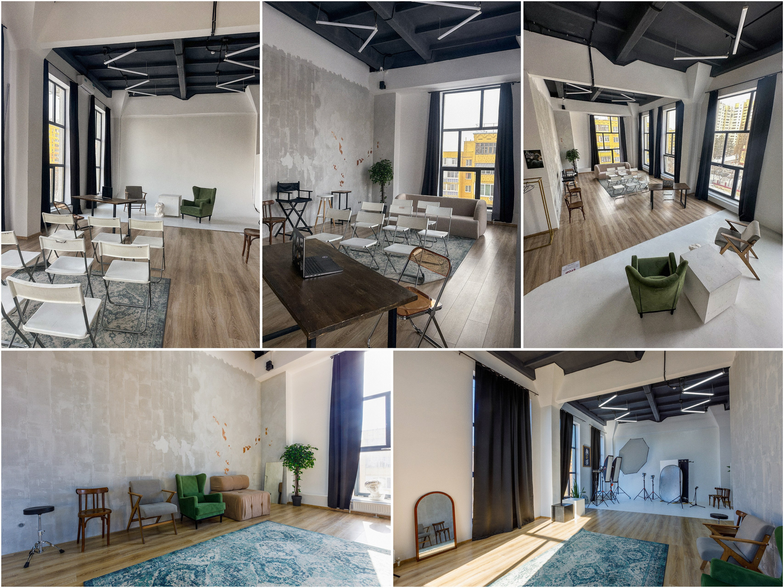 Аренда зала для мероприятий в Уфе — фотостудия 85 м² с панорамными окнами, светом и оборудованием. Фотостудия Okla: аренда и фотоуслуги