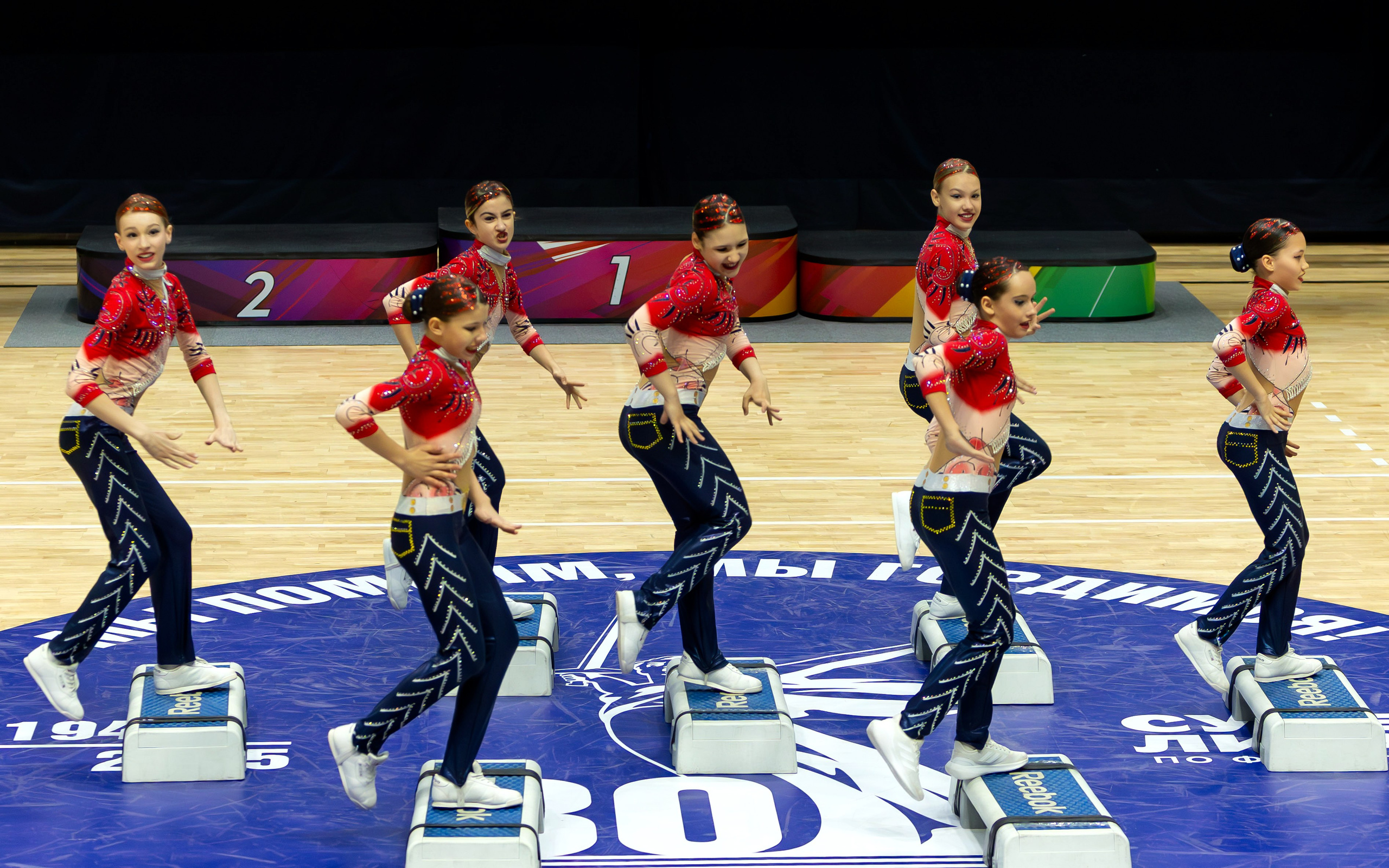 Фестиваль по фитнес-аэробике «Облачко» дисциплина «Степ-аэробика». Выпускные альбомы и школьный фотограф в Подольске, Троицке, Щербинке, Москве и Московской области