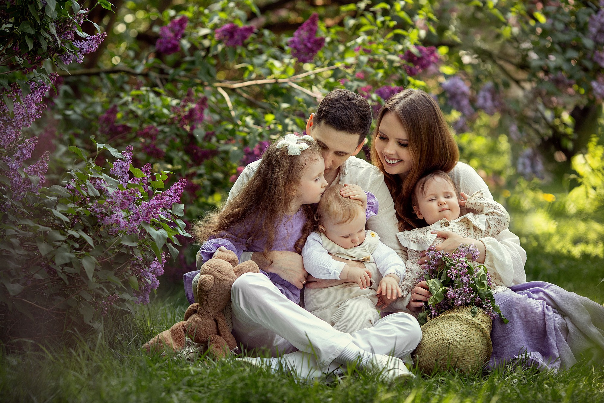 Сиреневая сказка с малышами. Tatyana Nadezhdina Family photographer