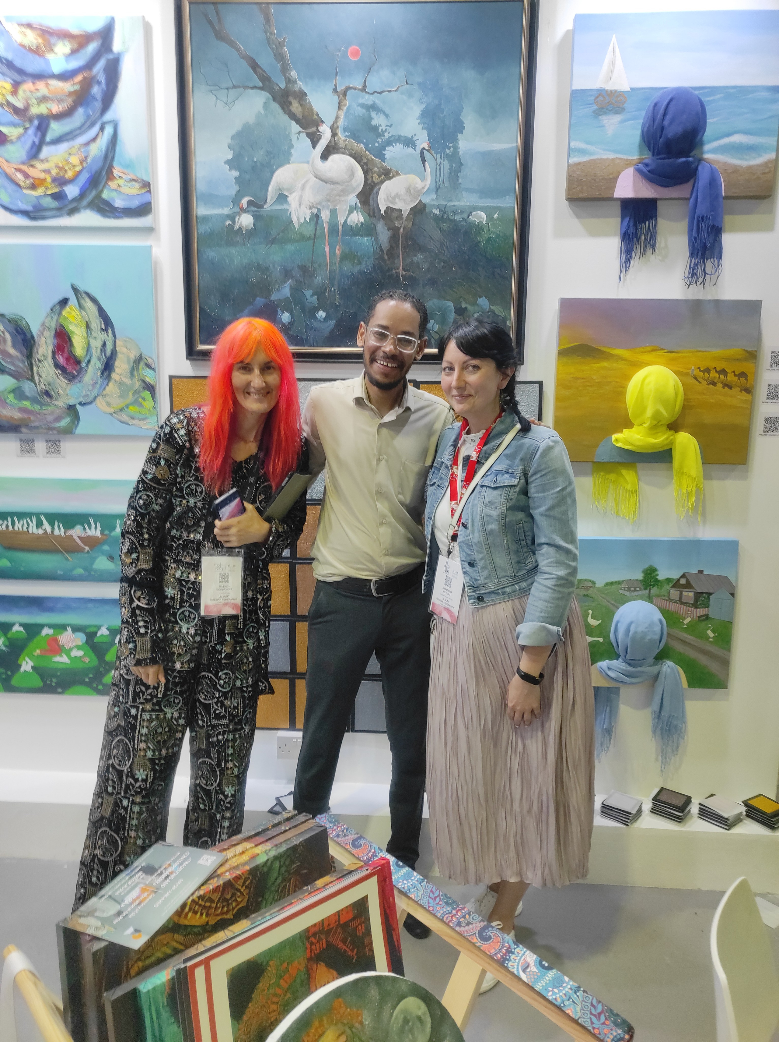 WORLD ART DUBAI 2025. Художник Анастасия Кисткина, Петербург