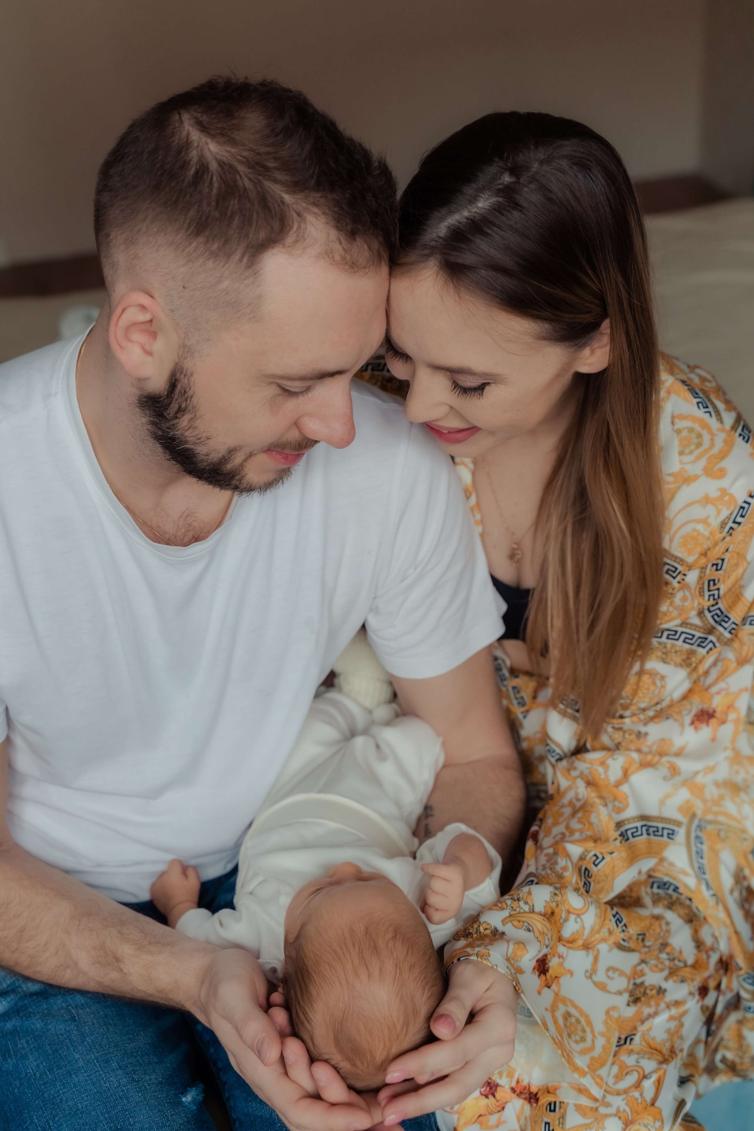 Фотосъемка новорожденного в минималистичном стиле