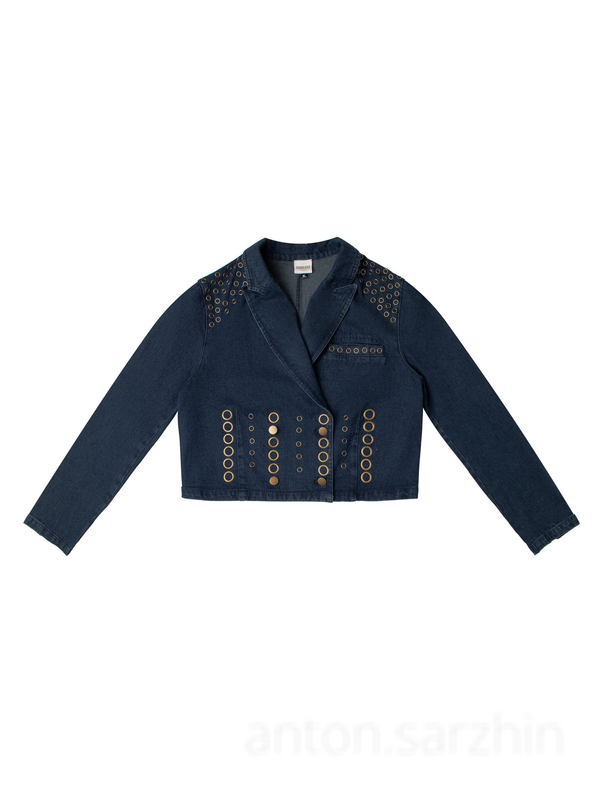 Фотосъемка в раскладку женской джинсовки