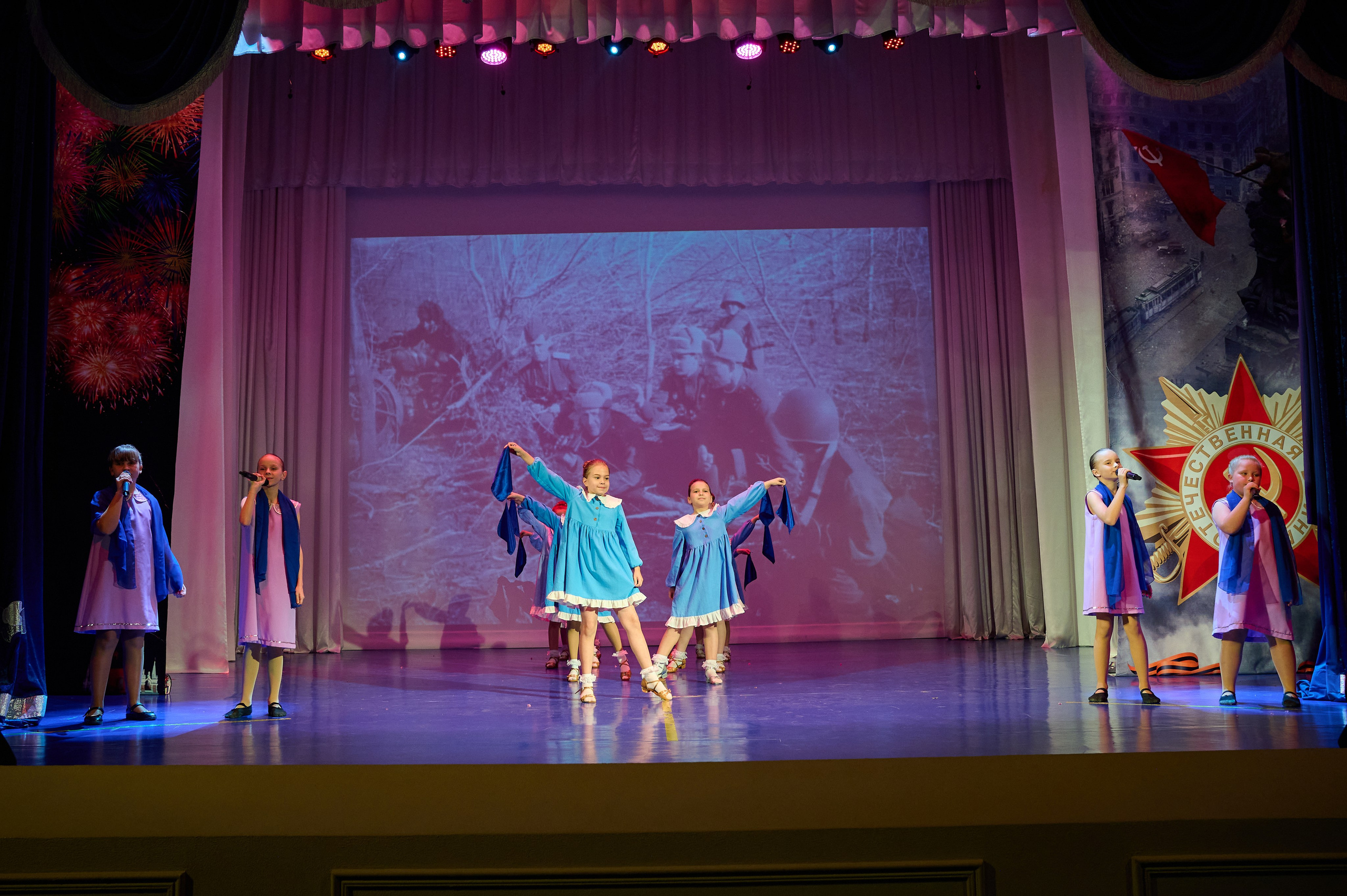 Концерт к 9 мая в с. Марьина Роща. Жизнь курорта Кабардинка в фотографиях