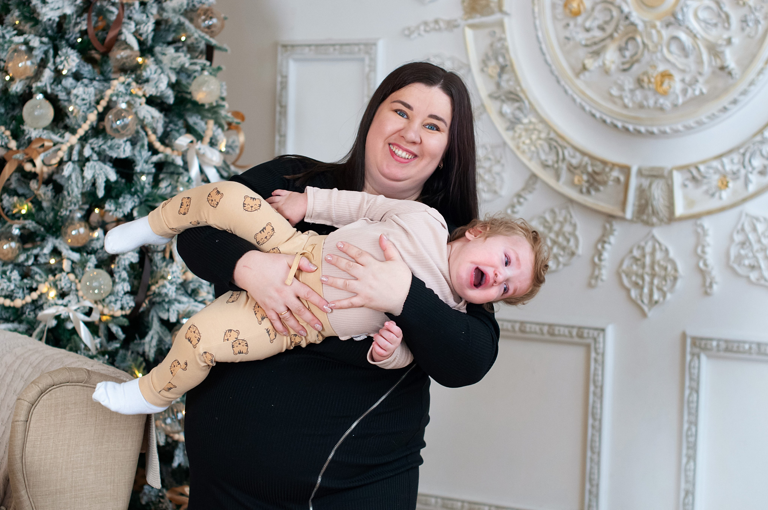 Новогодняя фотосессия семья Петрушиных. Фотограф в Хабаровске