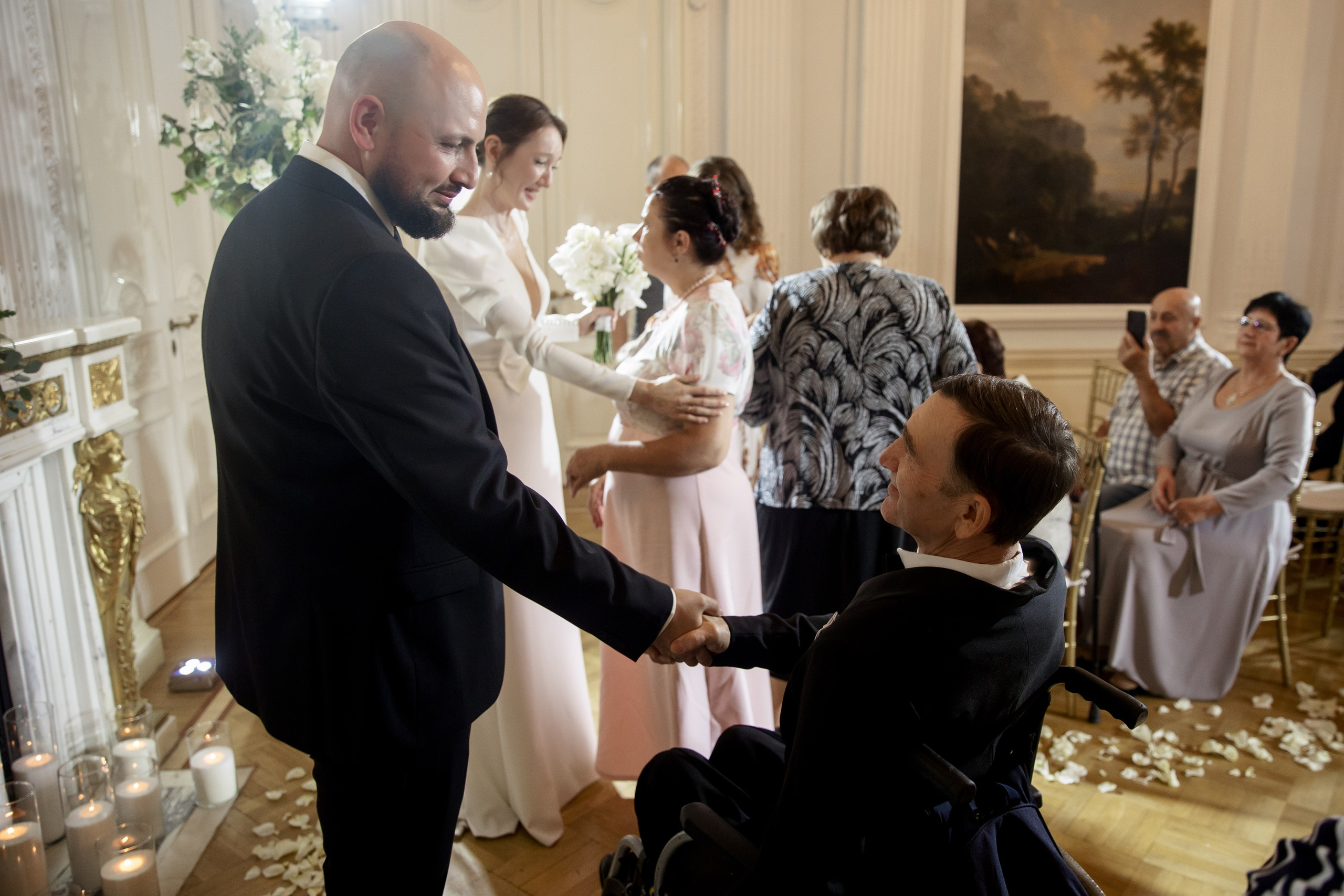 Свадебная фотосессия во Дворце Нарышкиных-Трубецких. Свадебный фотограф в Санкт-Петербурге Никита Кузякин