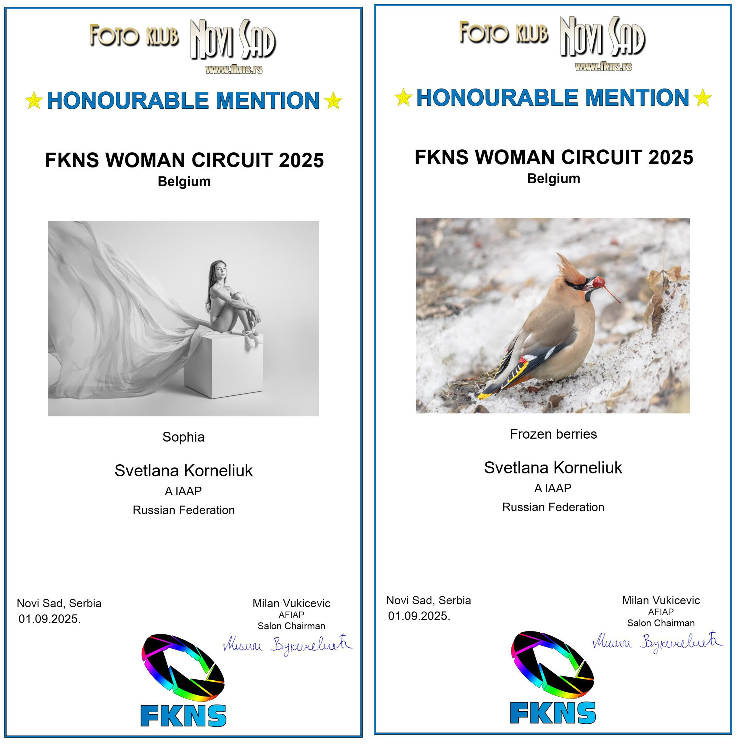 International Contest Awards Photographer Svetlana Korneliuk