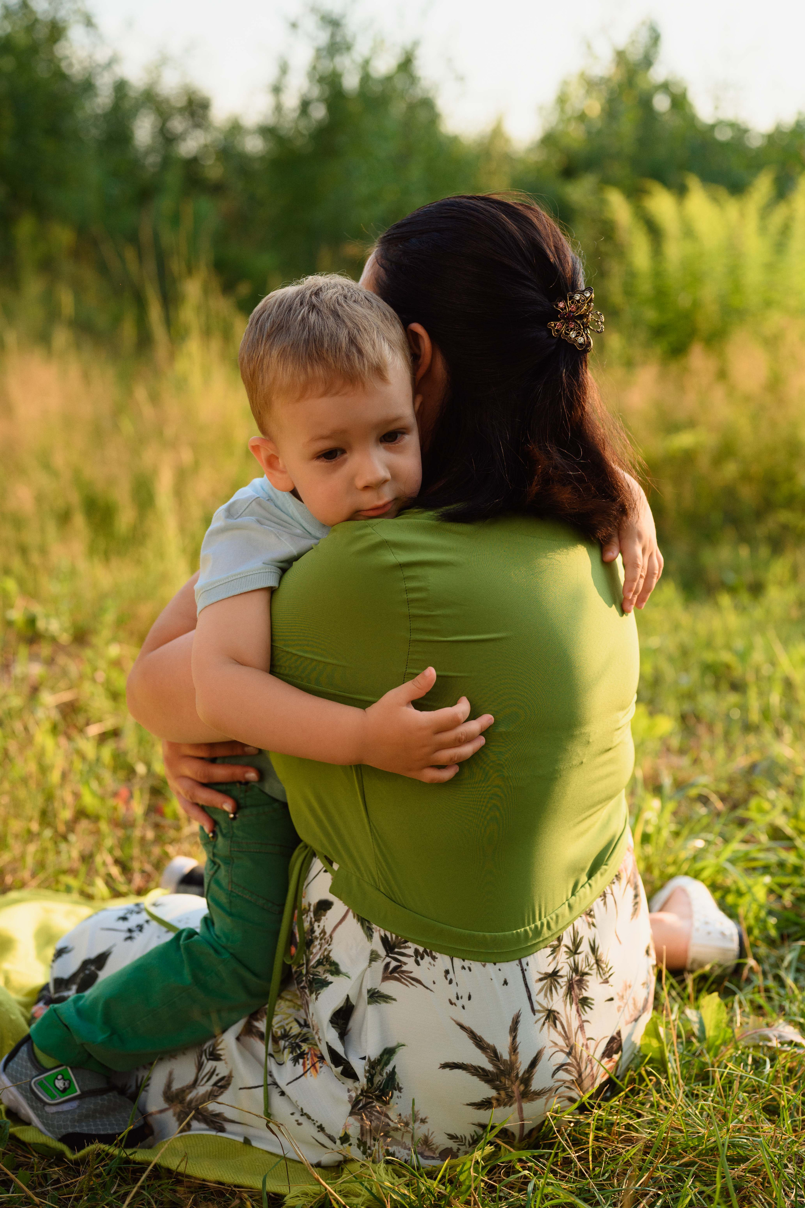 Семейная фотосессия в поле. Фотограф в Белграде Чугреева Елена