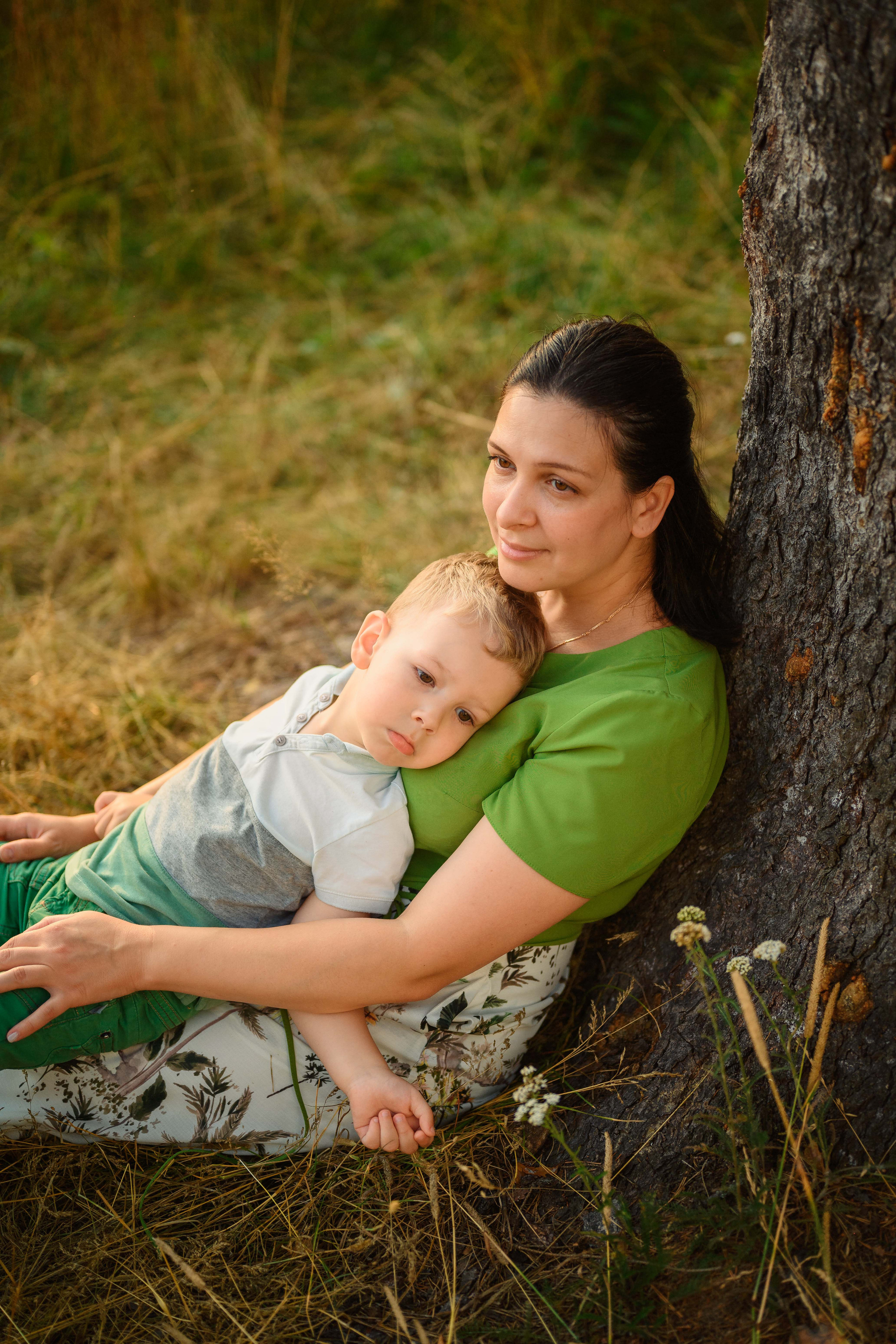 Семейная фотосессия в поле. Фотограф в Белграде Чугреева Елена