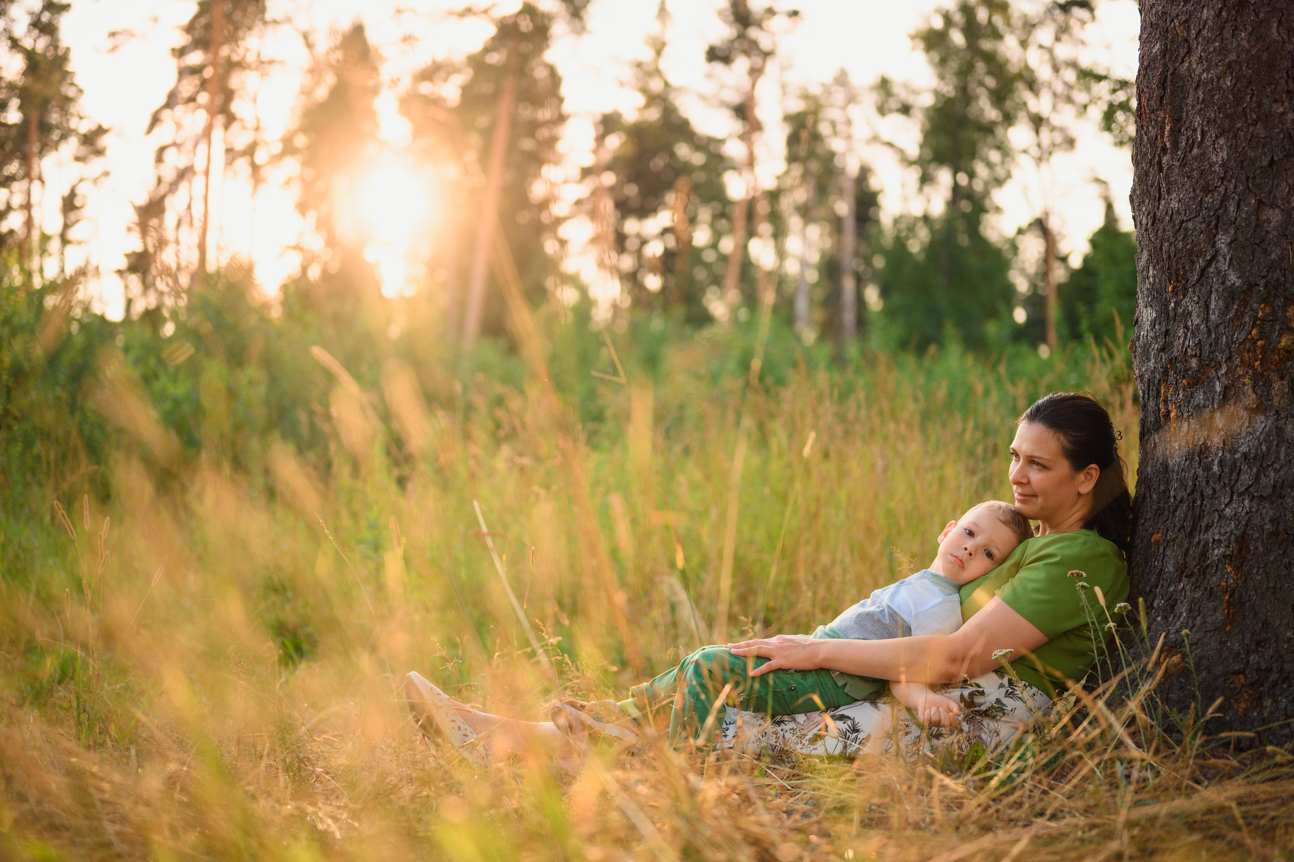 Семейная фотосессия в поле. Фотограф в Белграде Чугреева Елена