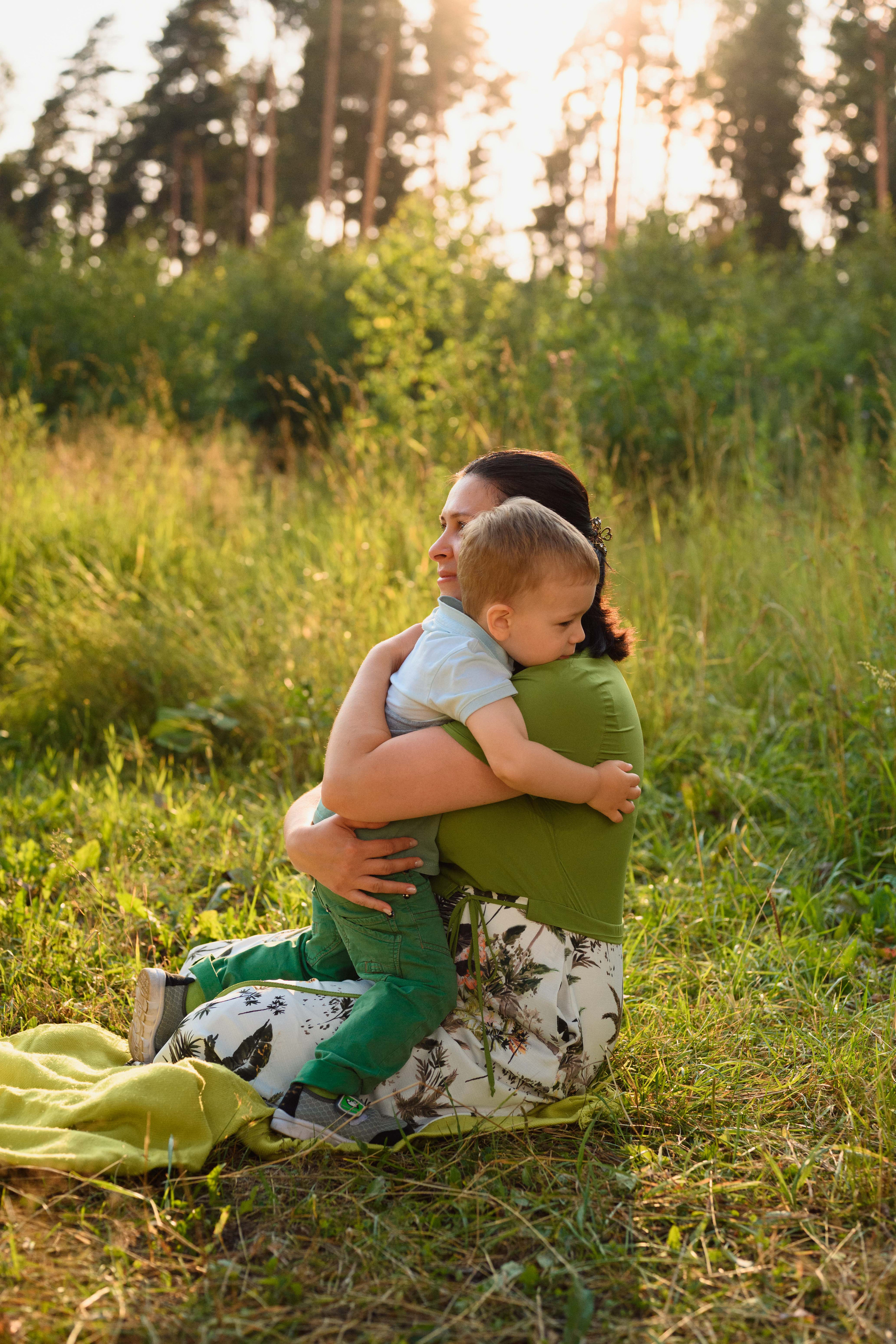 Семейная фотосессия в поле. Фотограф в Белграде Чугреева Елена