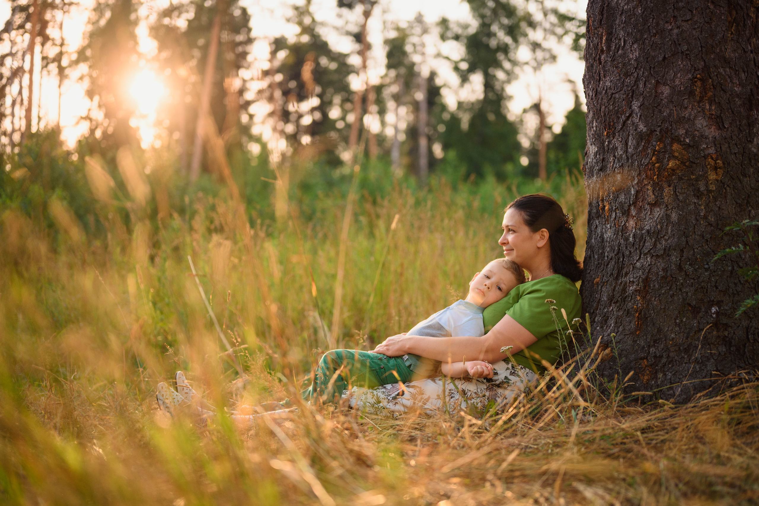 Семейная фотосессия в поле. Фотограф в Белграде Чугреева Елена