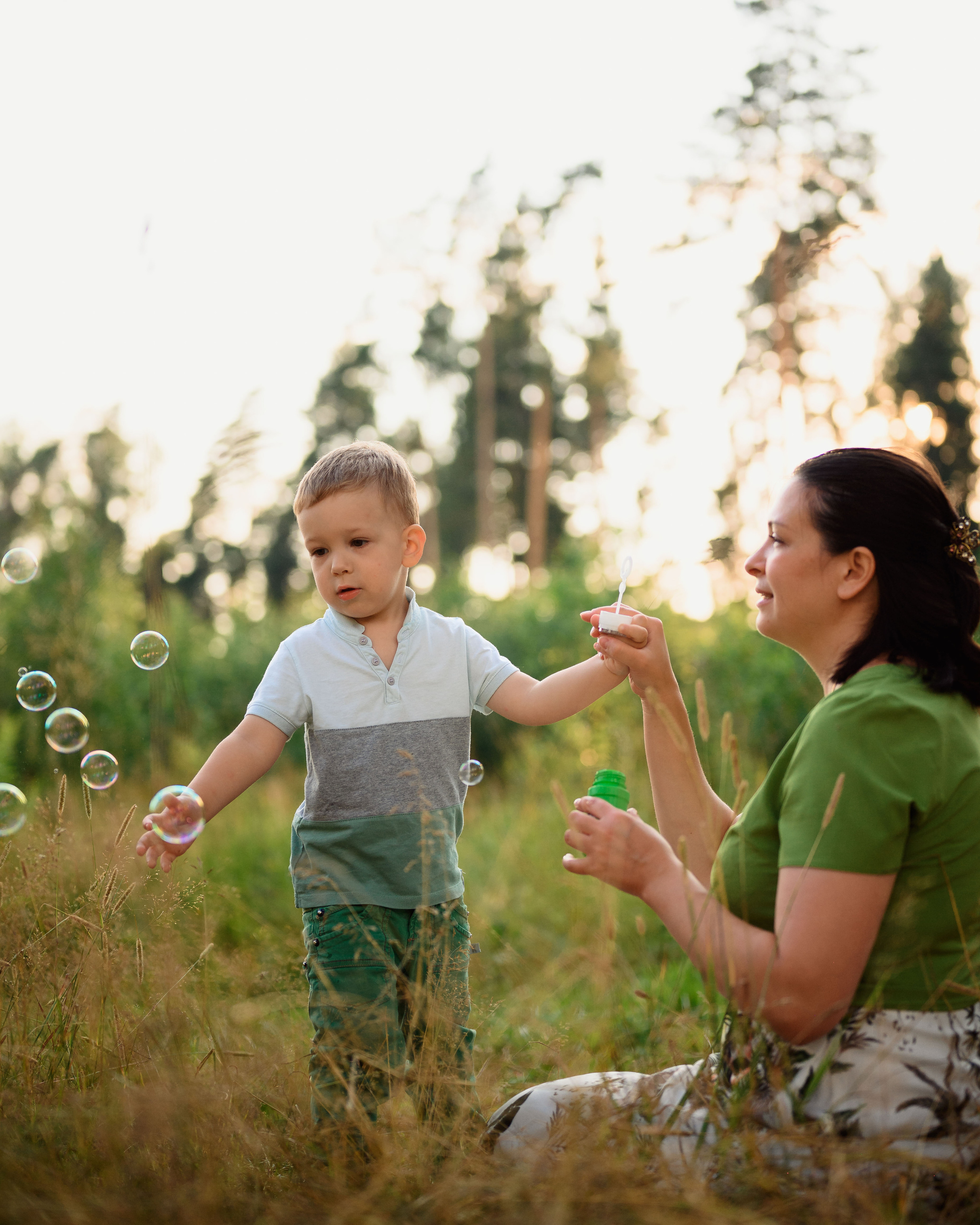 Семейная фотосессия в поле. Фотограф в Белграде Чугреева Елена