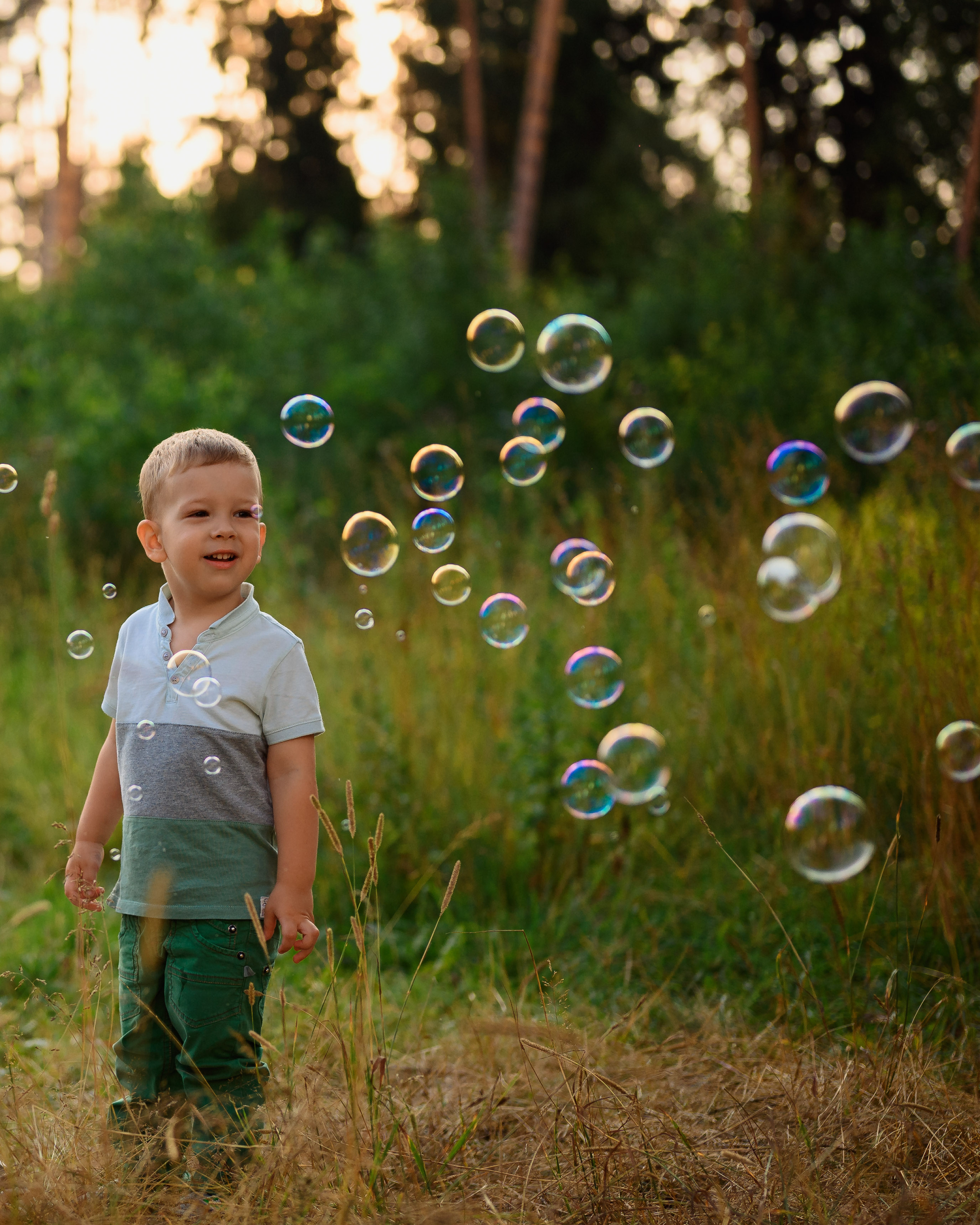 Семейная фотосессия в поле. Фотограф в Белграде Чугреева Елена
