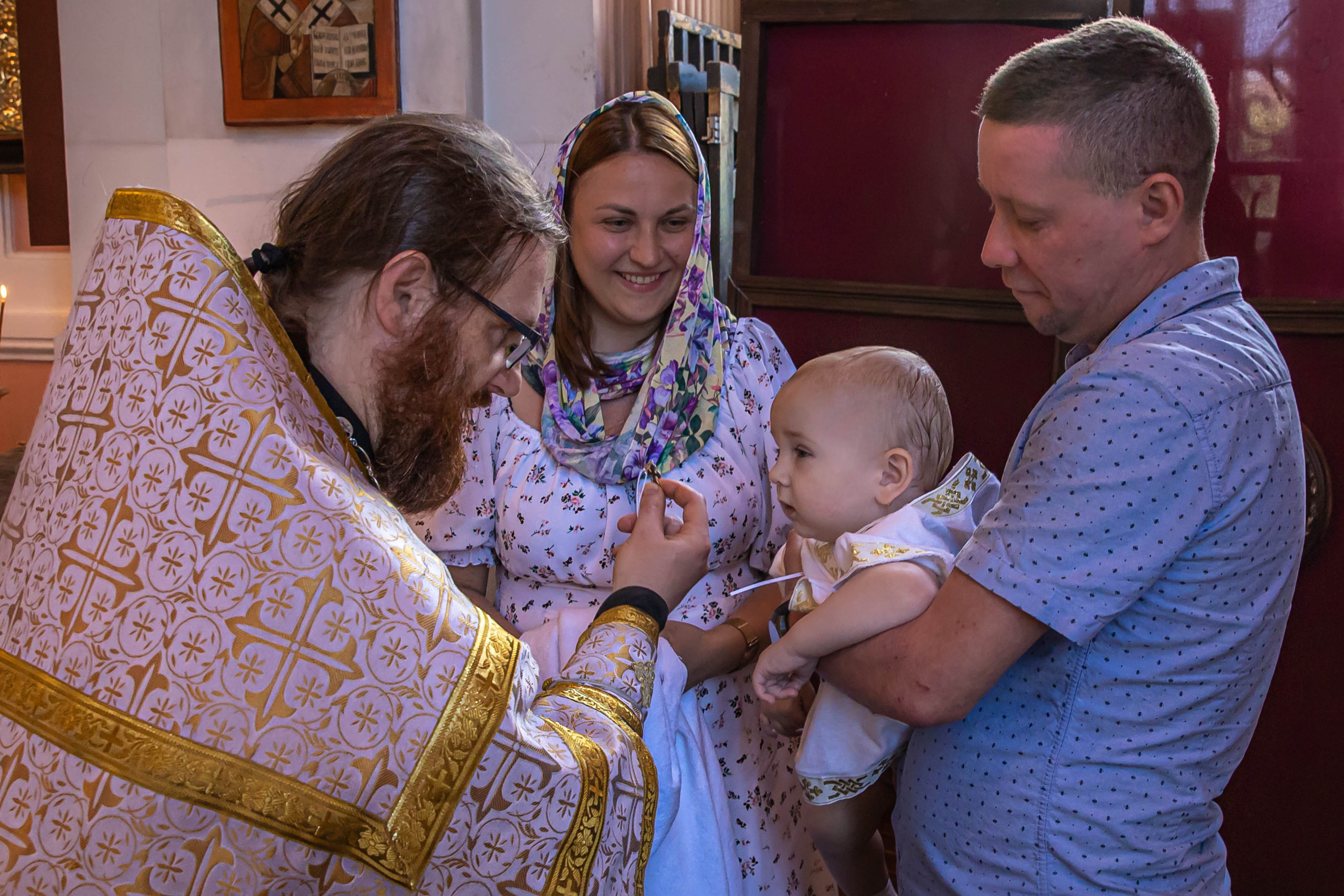 Мл. Кирилл. Крещение в Чесменской церкви. ФОТОГРАФ РАДОСТИ Фотосессия в студии СПб. Портретный фотограф — Юрий Торлопов