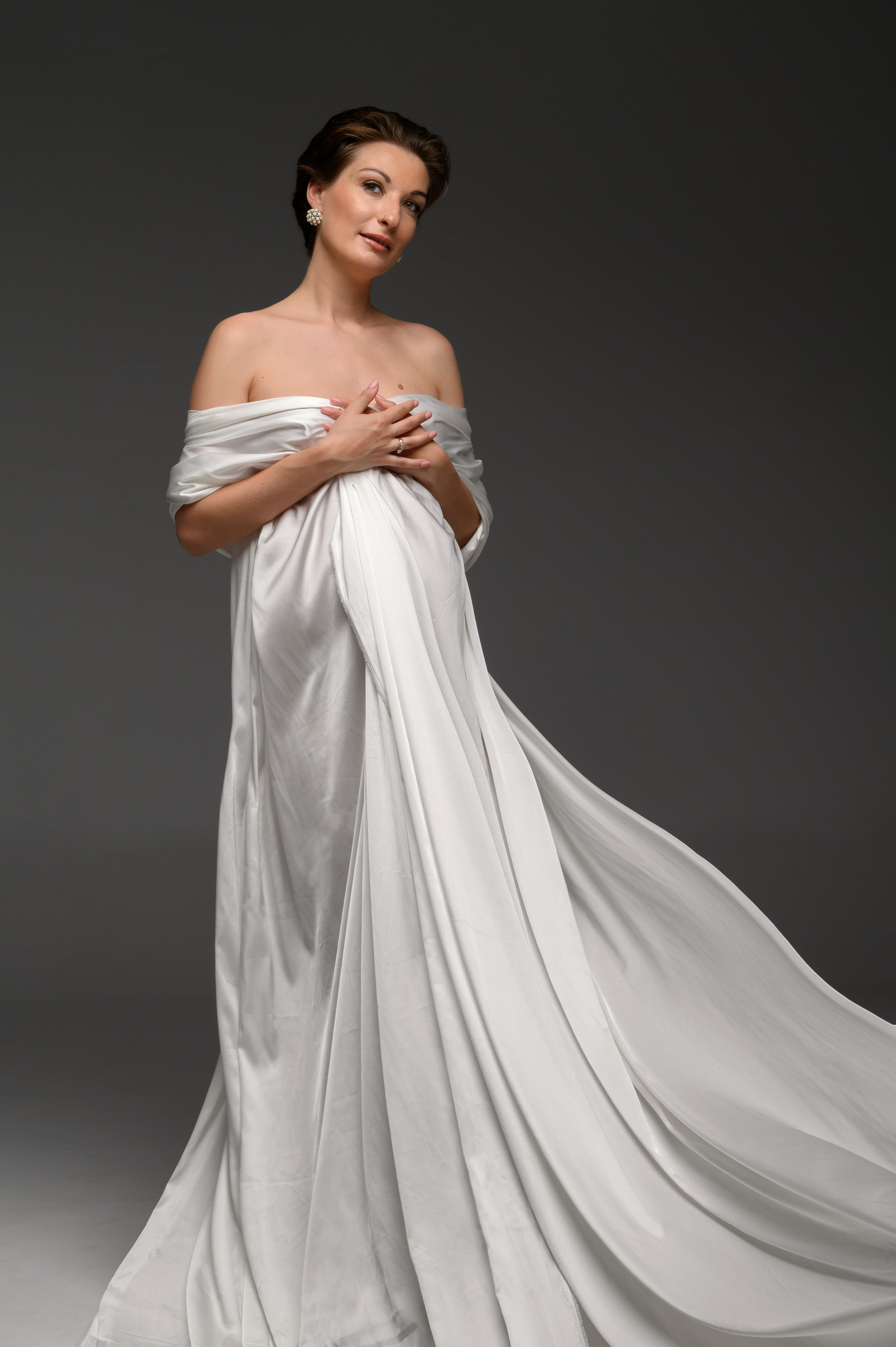 Фотосессия беременной в стиле Вог. Анна Боровикова, фотограф Пушкино