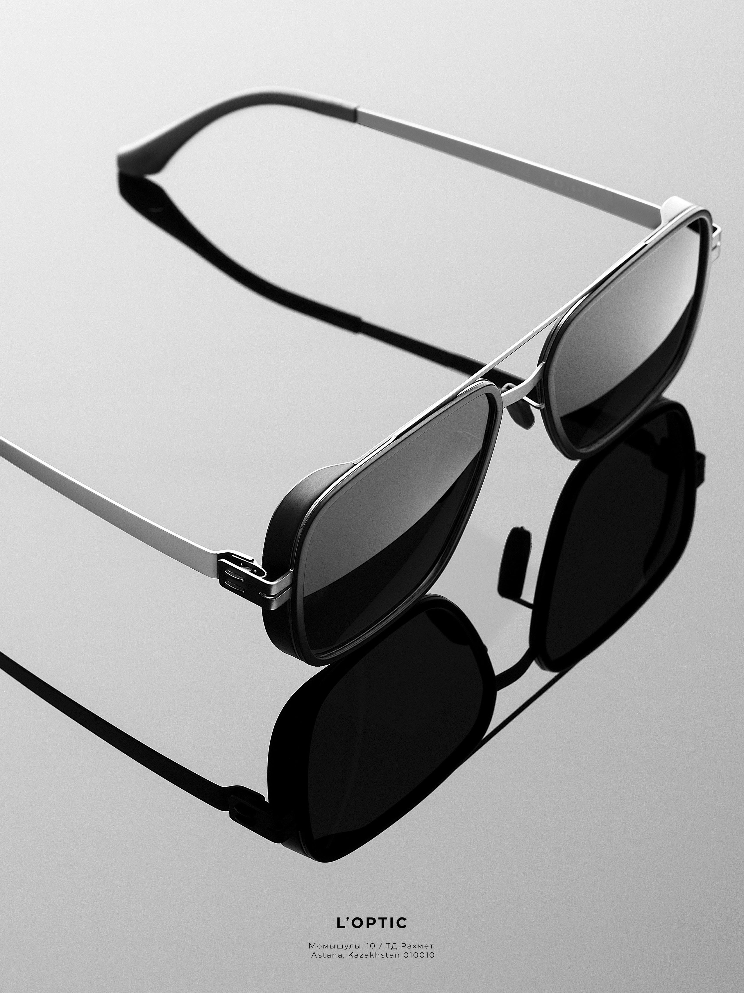 очки L’OPTIC рекламная съёмка предметная фотосъёмка в Алматы для брендов Казахстан фотограф Ринат Каримов