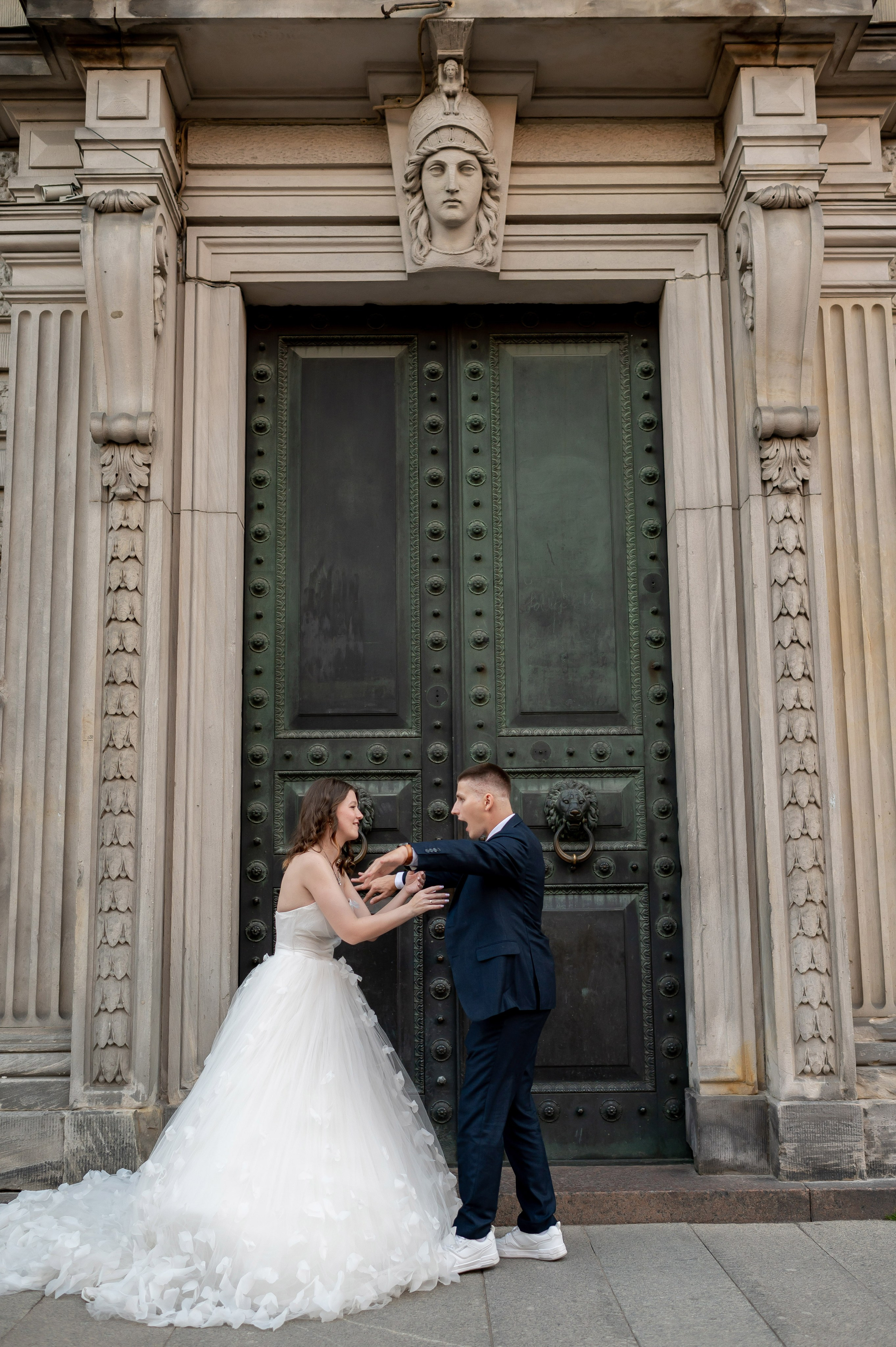 Зажигательная и динамичная свадебная фотосессия Анастасии и Максима. Портретный, семейный и свадебный фотограф в Санкт-Петербурге и в Пушкине Ширяев Денис