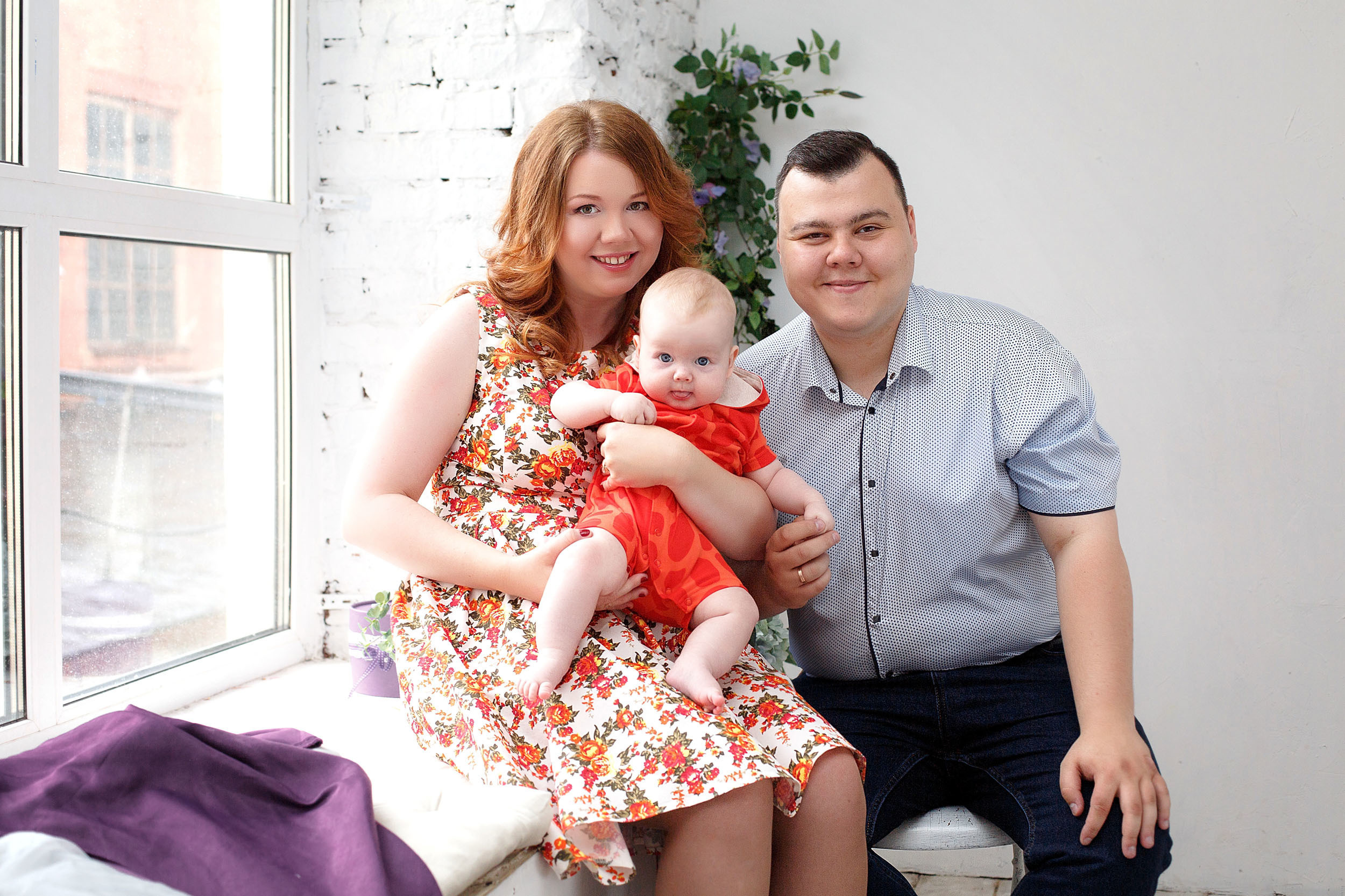 Семейная фотосессия для Ильи, Натальи и маленького Арсения