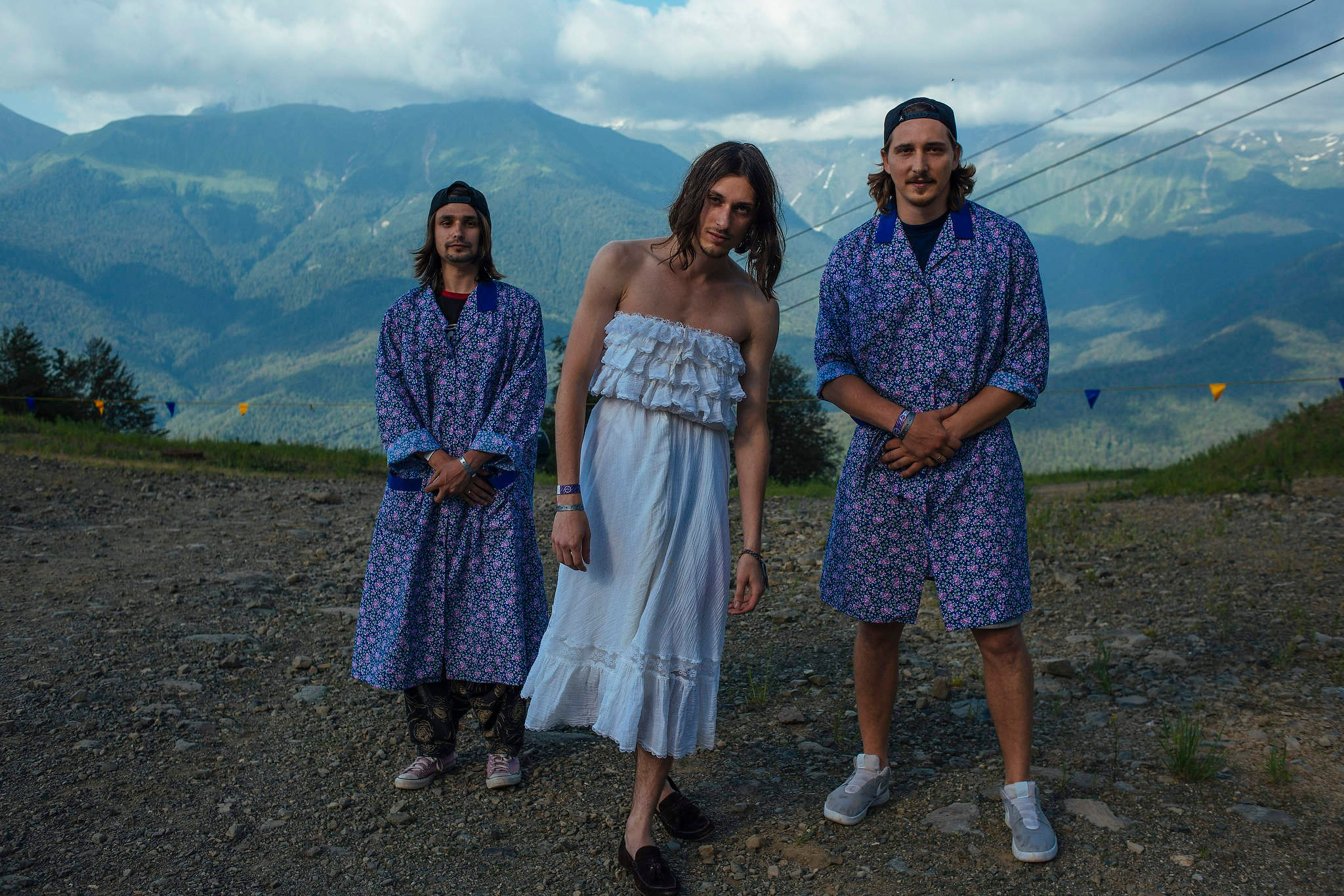 Артисты готовиться к итоговому концерту на фестивале Усадьба Jazz в Красной Поляне. Съемка для Усадьба Jazz в 2016 году.