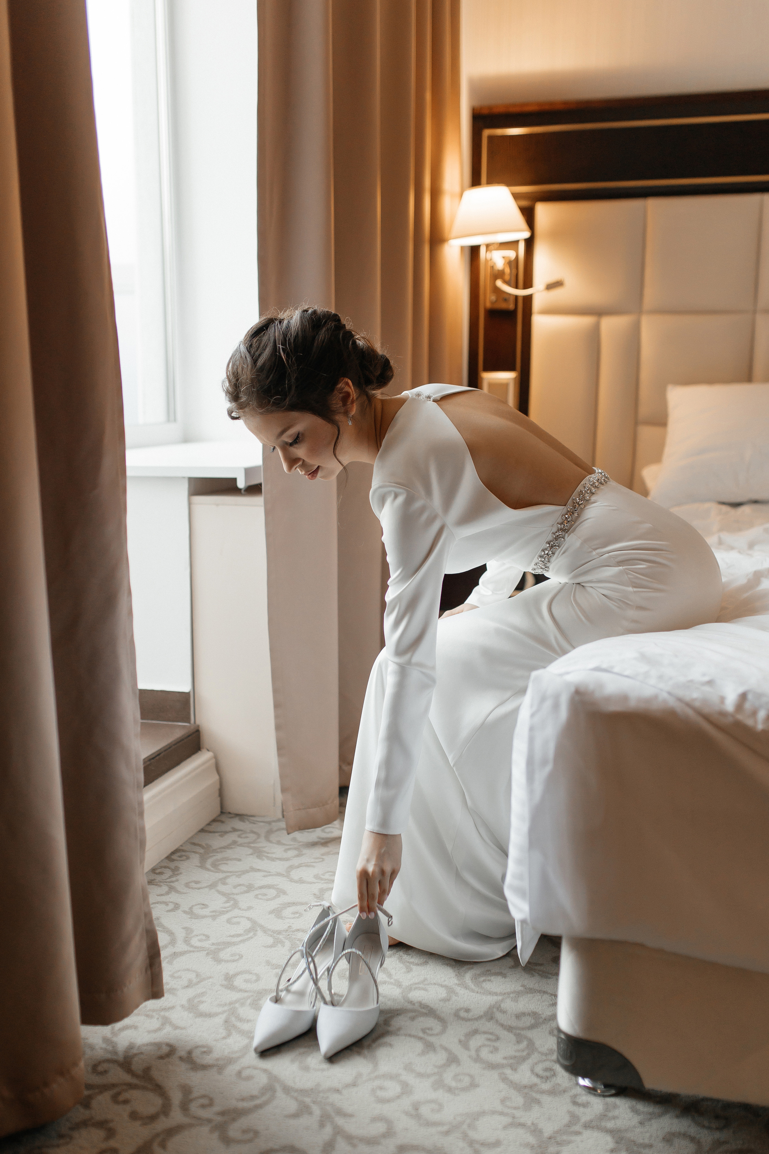 Портретные фотографии молодожёны свадебная фотосессия сборы невесты