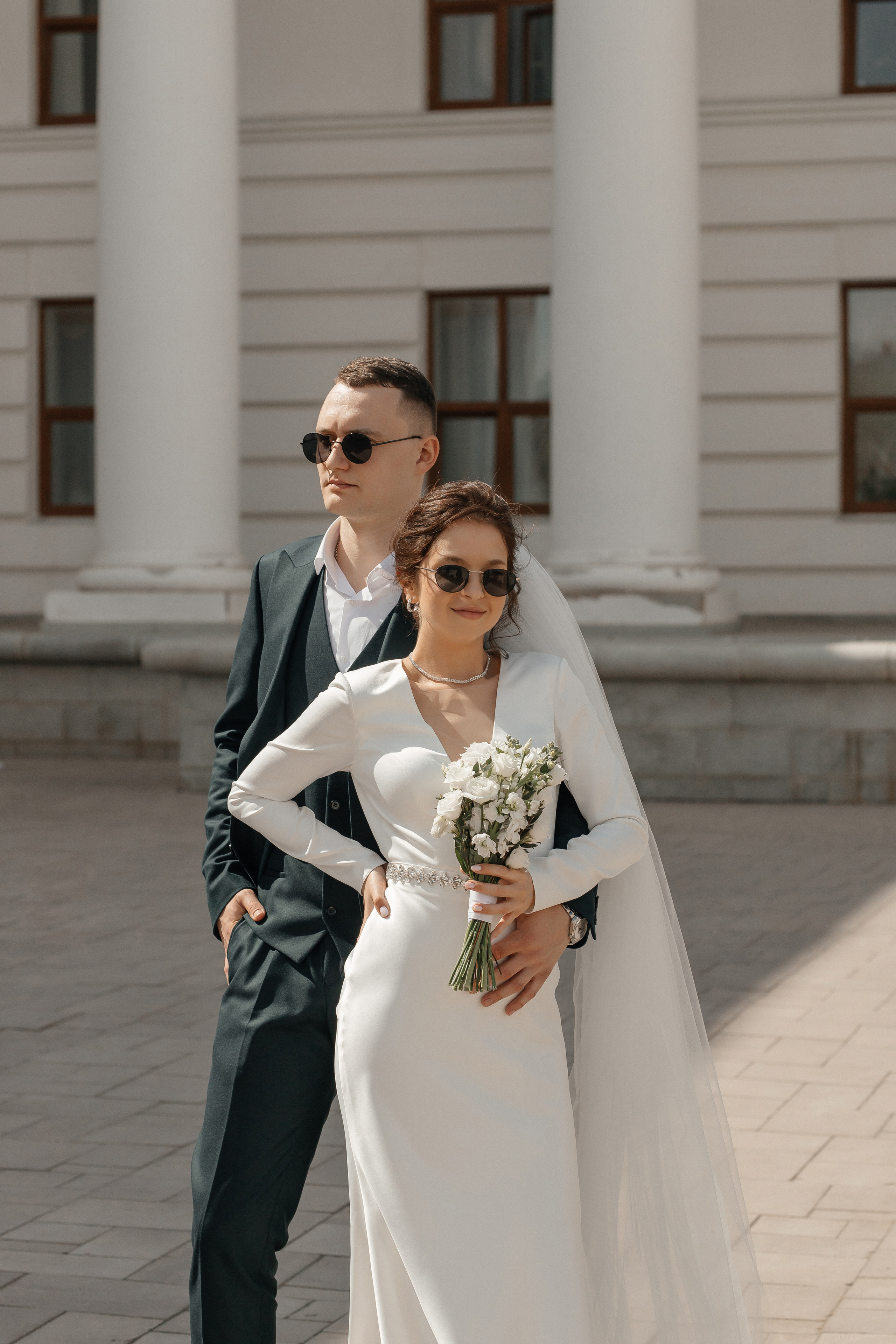 Портретные фотографии молодожёны свадебная фотосессия сборы невесты