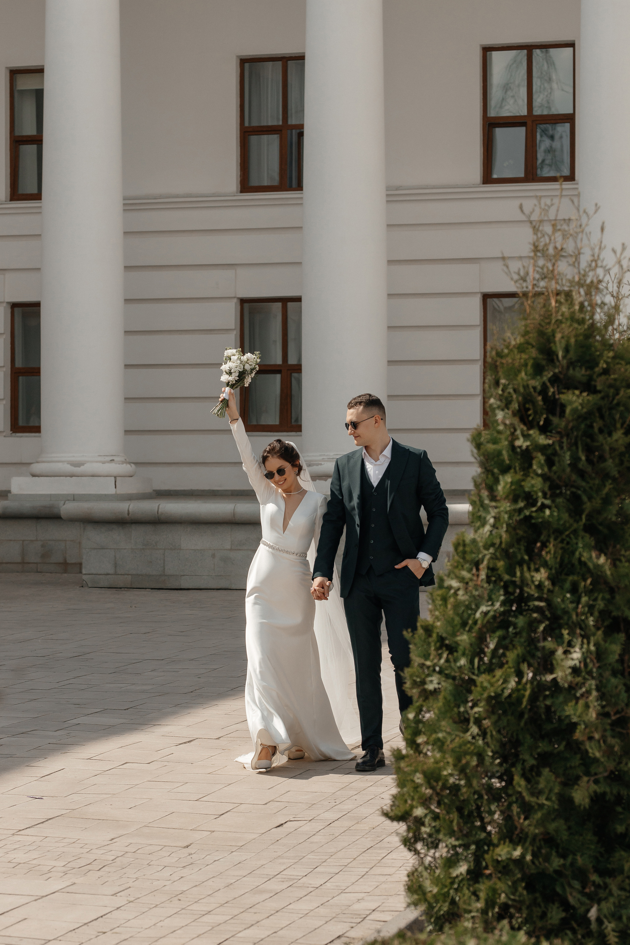 Портретные фотографии молодожёны свадебная фотосессия сборы невесты