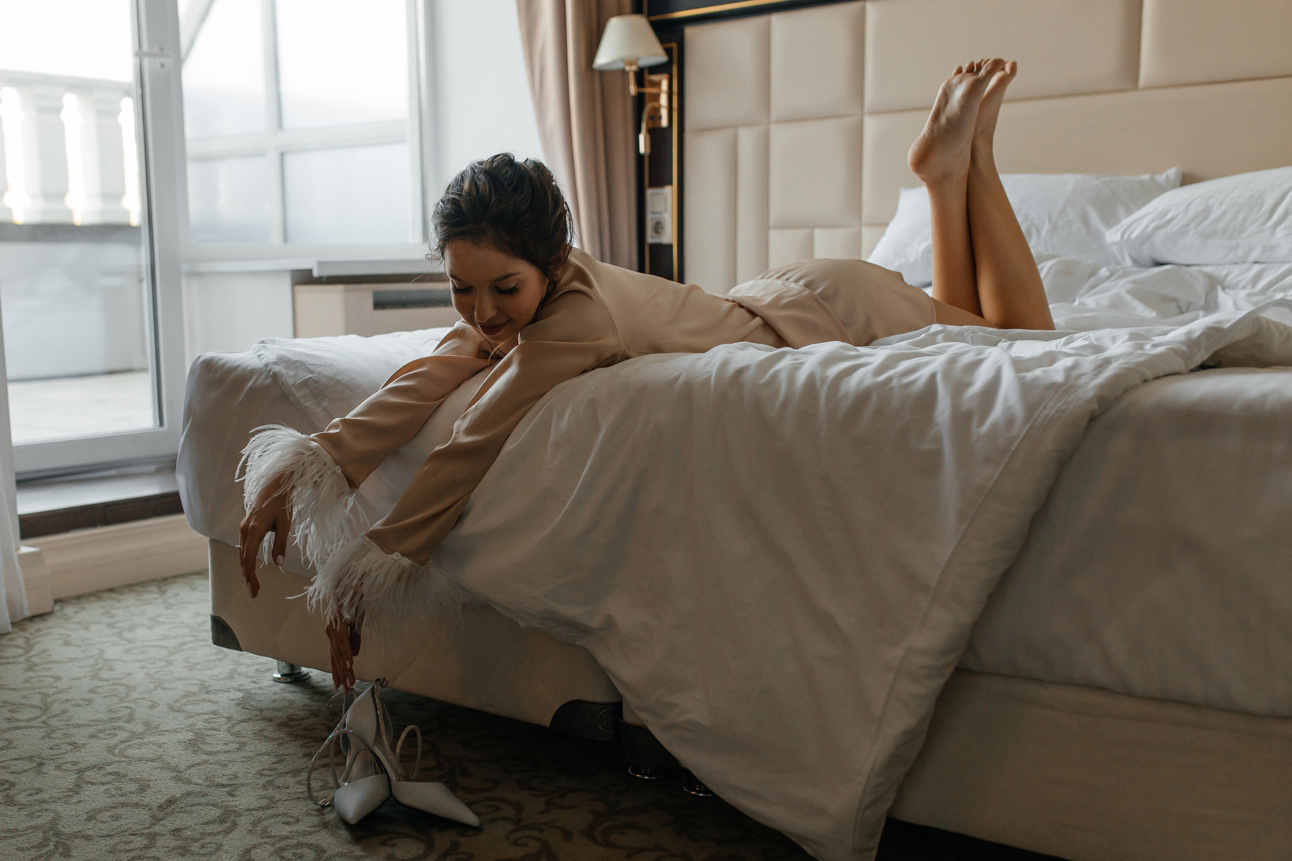 Портретные фотографии молодожёны свадебная фотосессия сборы невесты