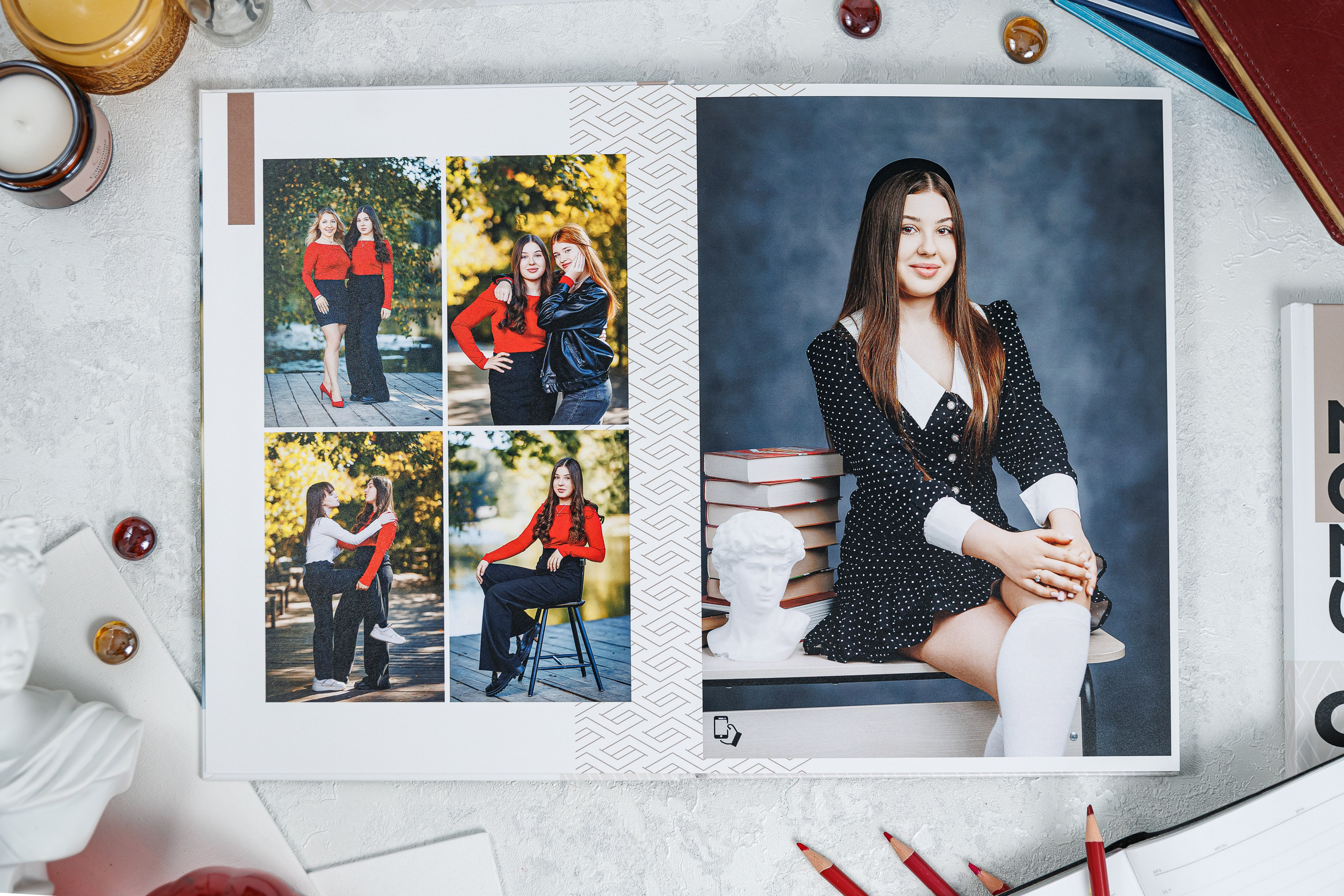 Альбомы общей вёрстки (одинаковые) 9, 11 класс. Семейный и детский фотограф Комина Елена, Власиха, Одинцово