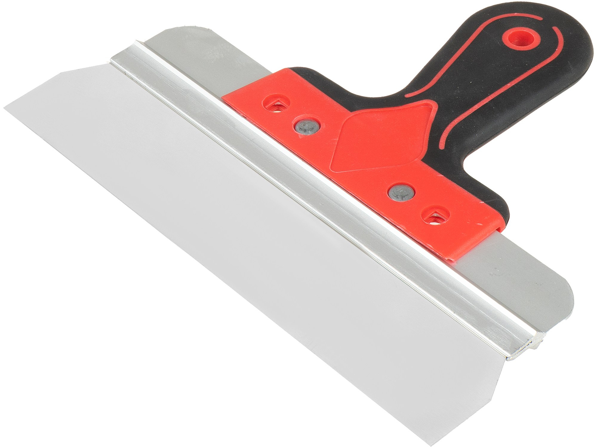 Шпатель фасадный с черно красной ручкой