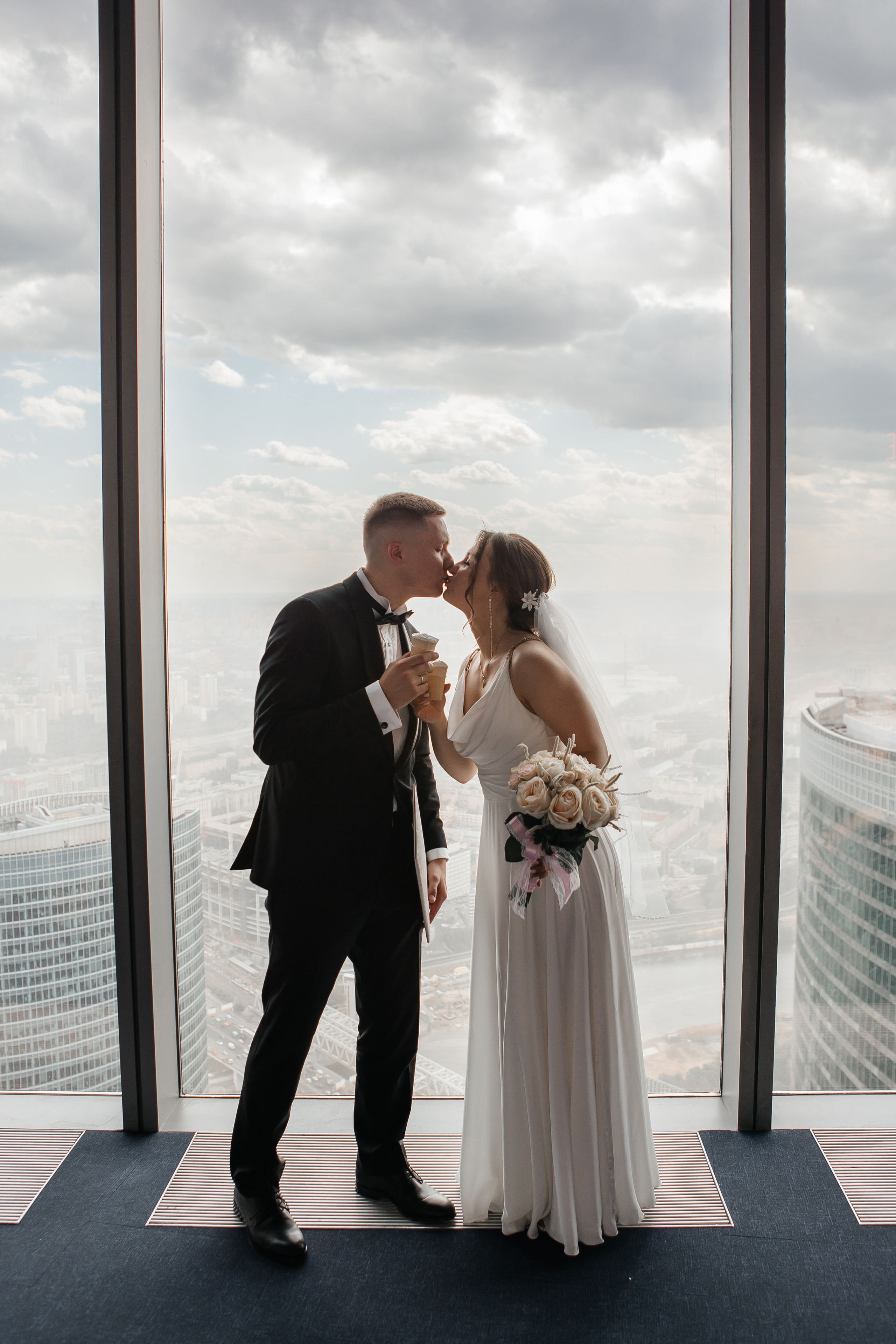 Свадебная фотосессия в Москва-Сити Башня Федерация Панорама 360