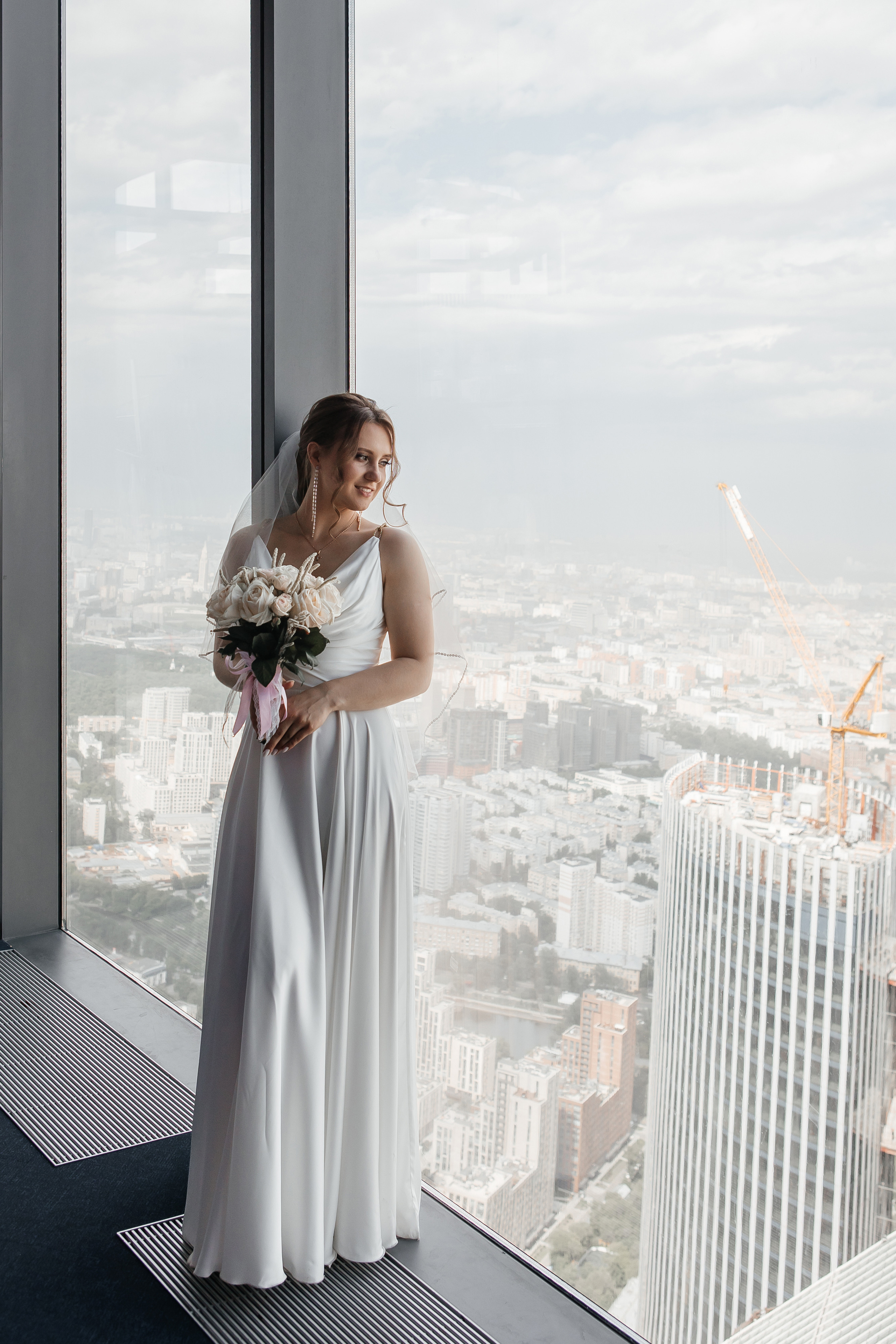 Свадебная фотосессия в Москва-Сити Башня Федерация Панорама 360
