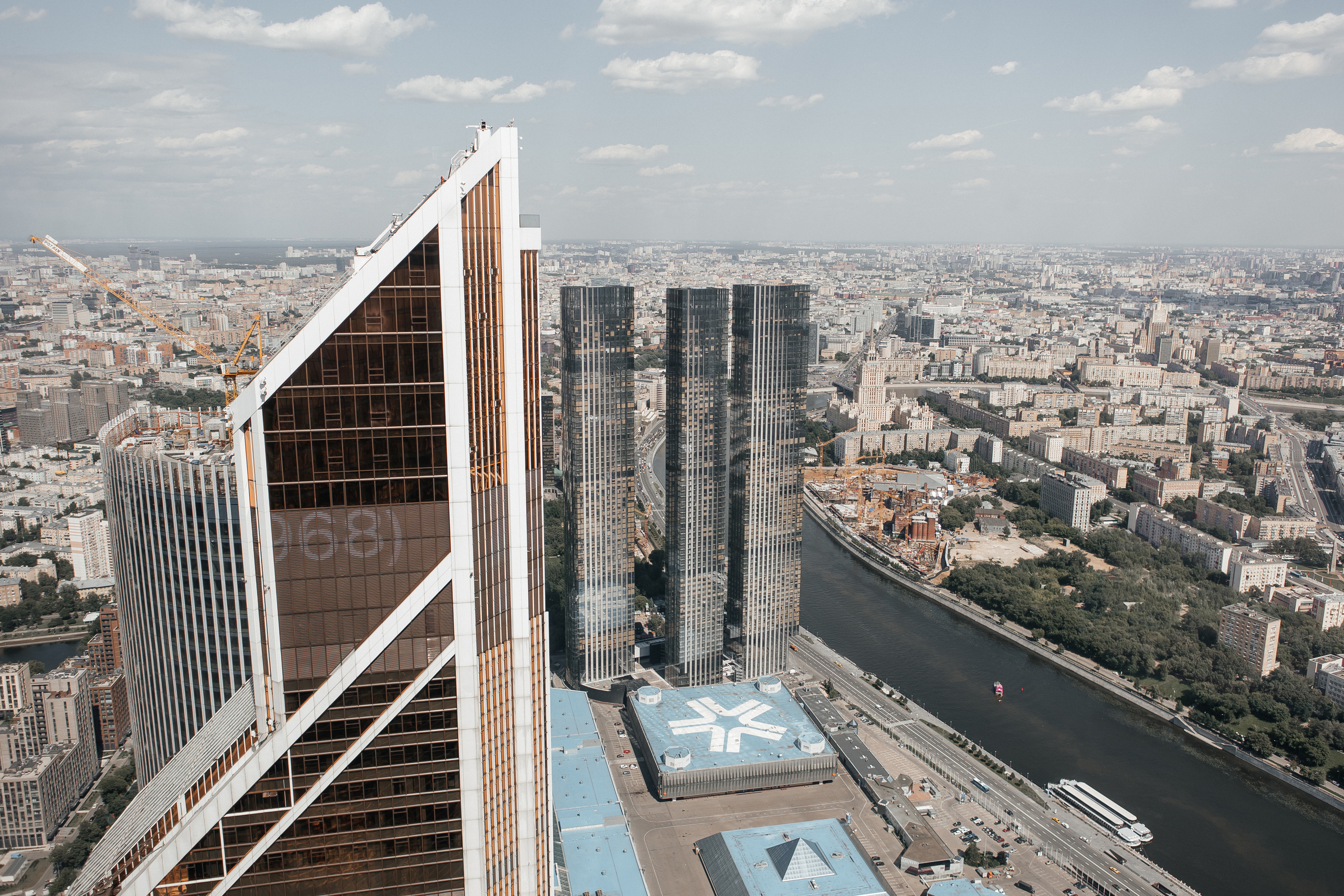 Свадебная фотосессия в Москва-Сити Башня Федерация Панорама 360