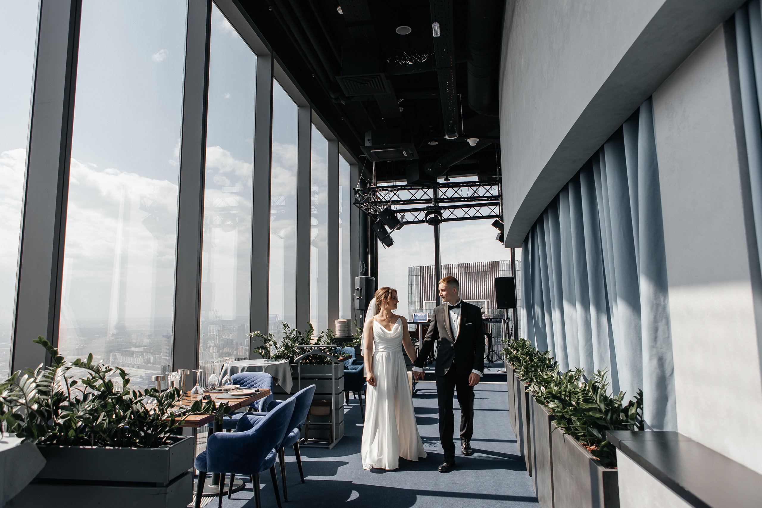 Свадебная фотосессия в Москва-Сити Башня Федерация Панорама 360