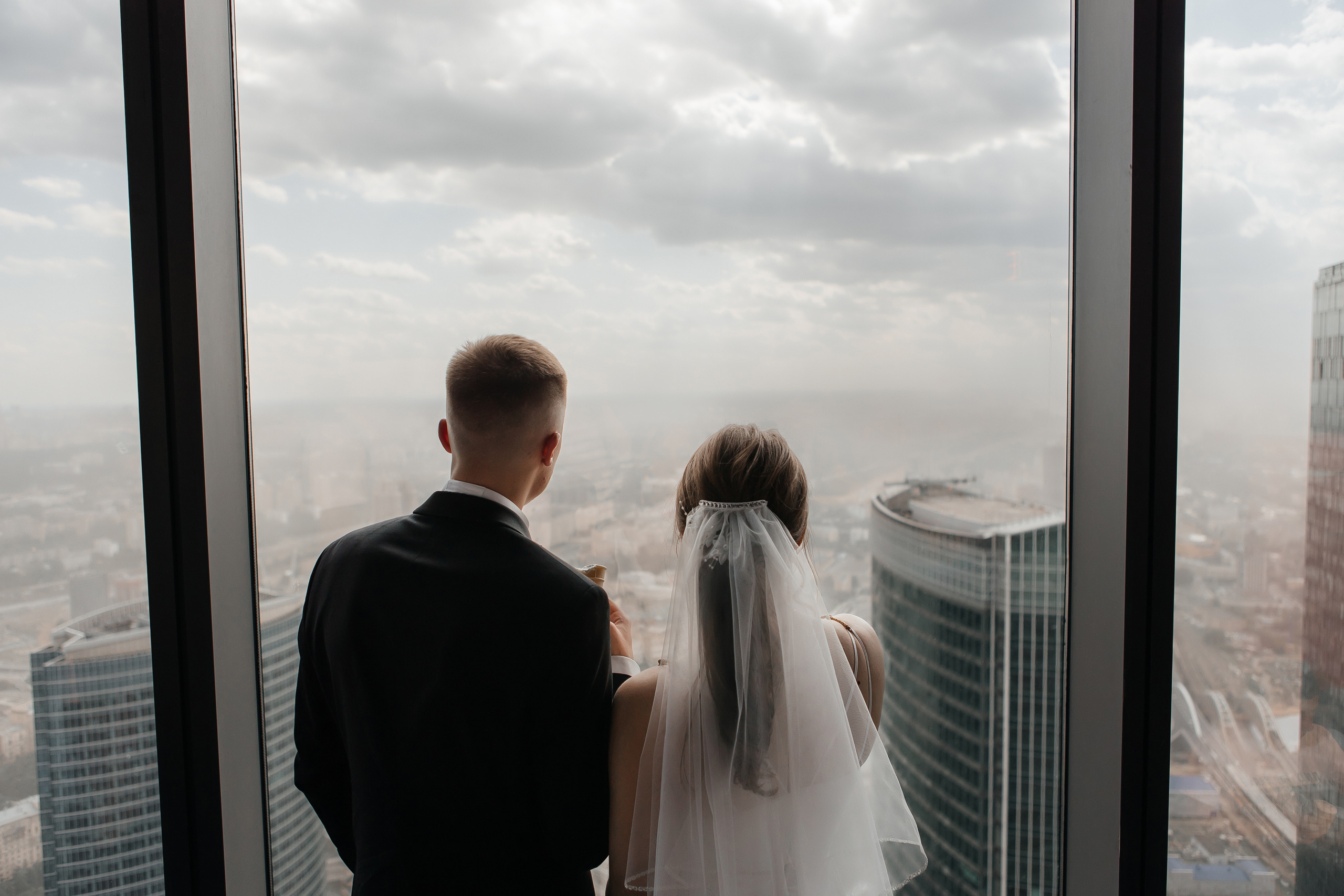 Свадебная фотосессия в Москва-Сити Башня Федерация Панорама 360