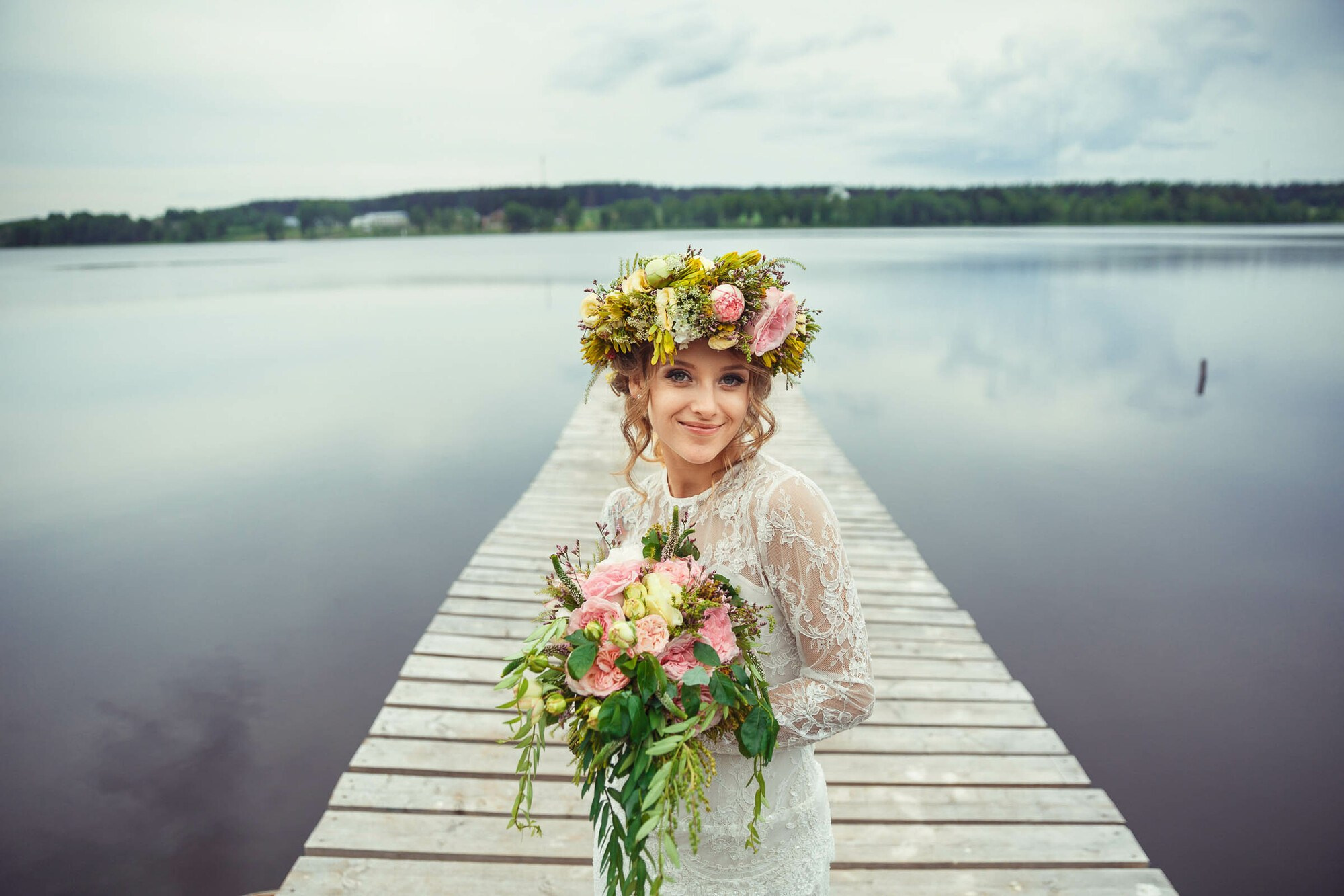 Свадьба с выездной регистрацией в лесу за городом. Свадебный фотограф в Санкт-Петербурге и Москве Андрей Нестеров