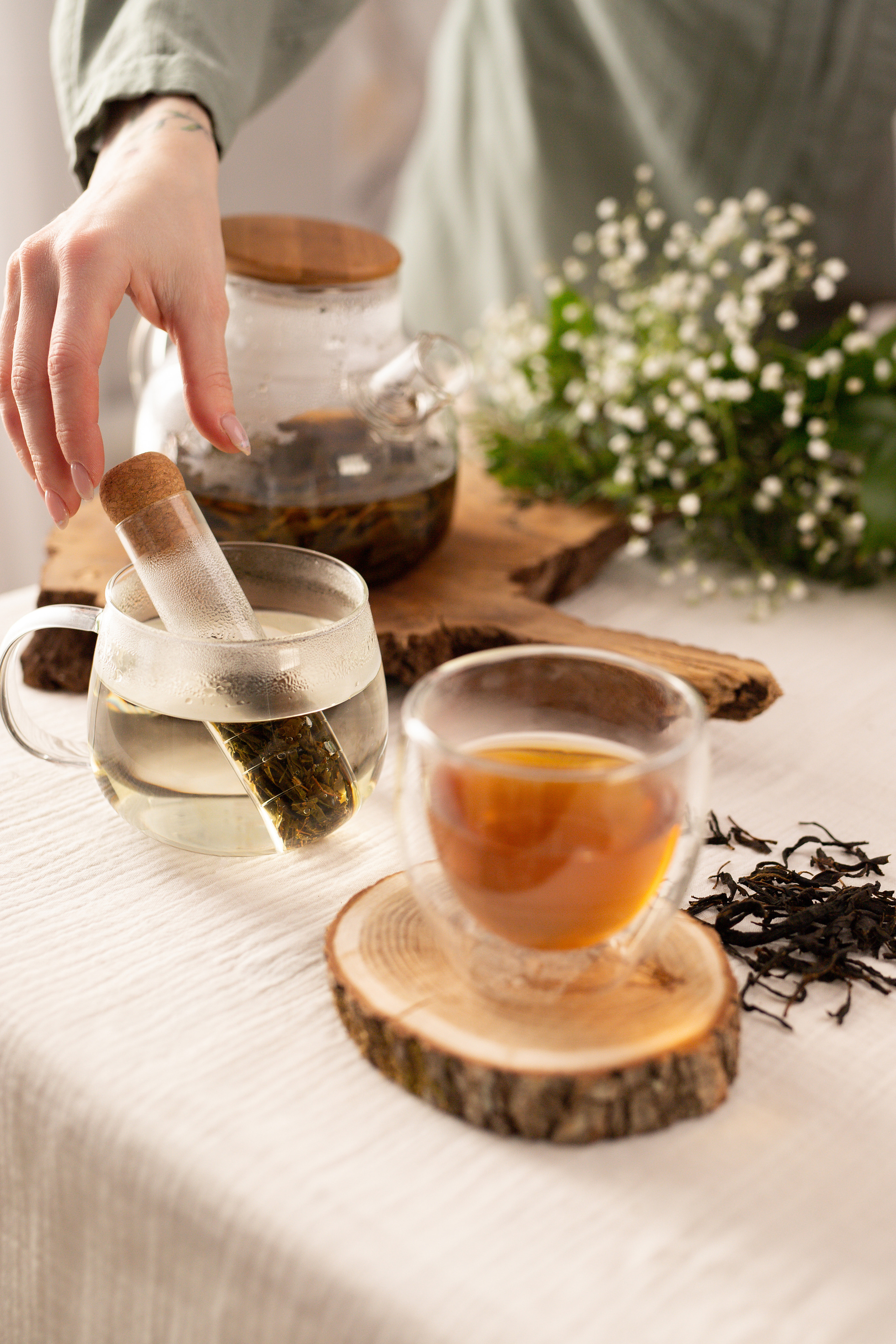 съемка чая и трав для магазина в Астрахани. контент съемка. чай и травы. съемка еды. чашка чая и заварка