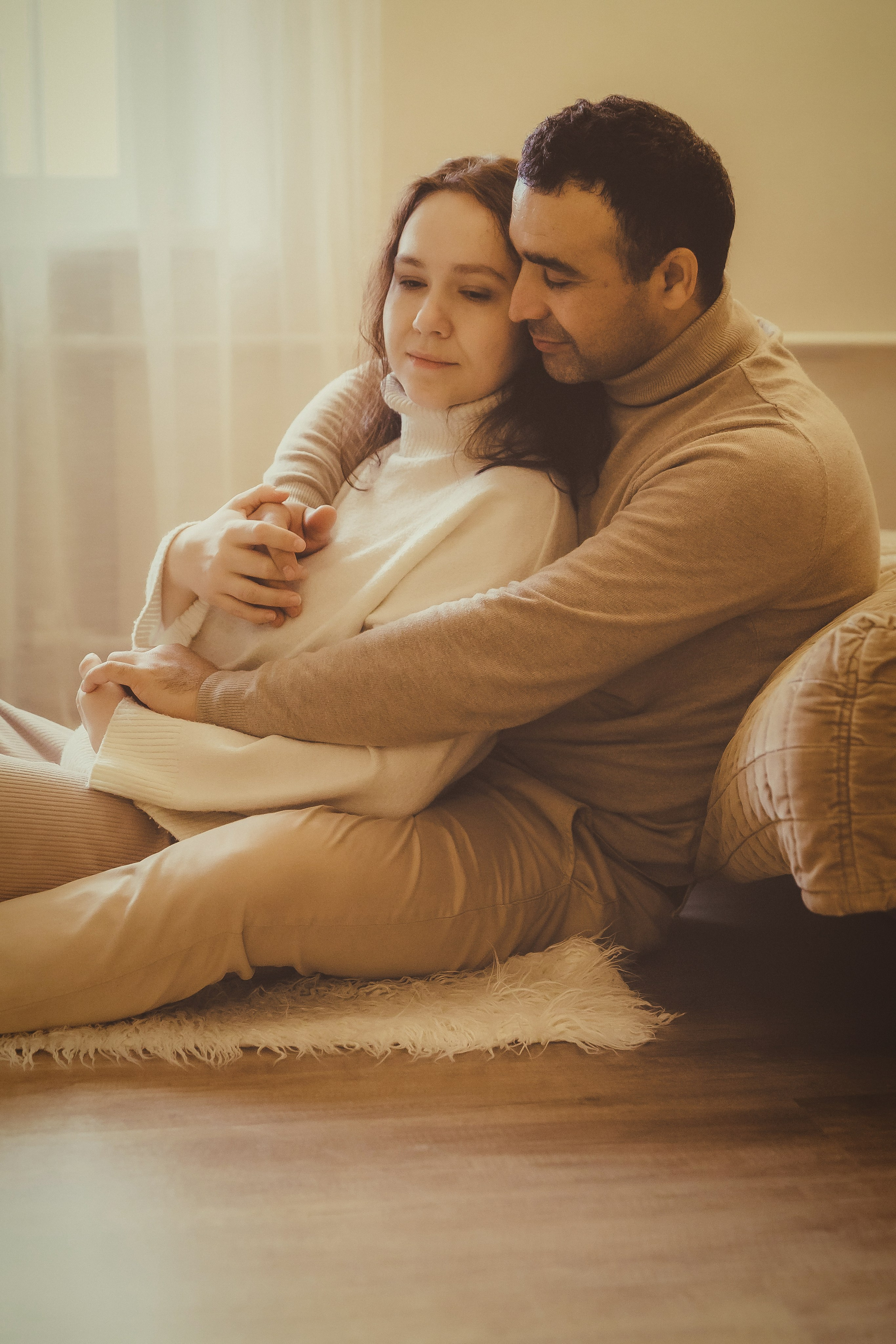 Семейная фотосессия с естественным светом