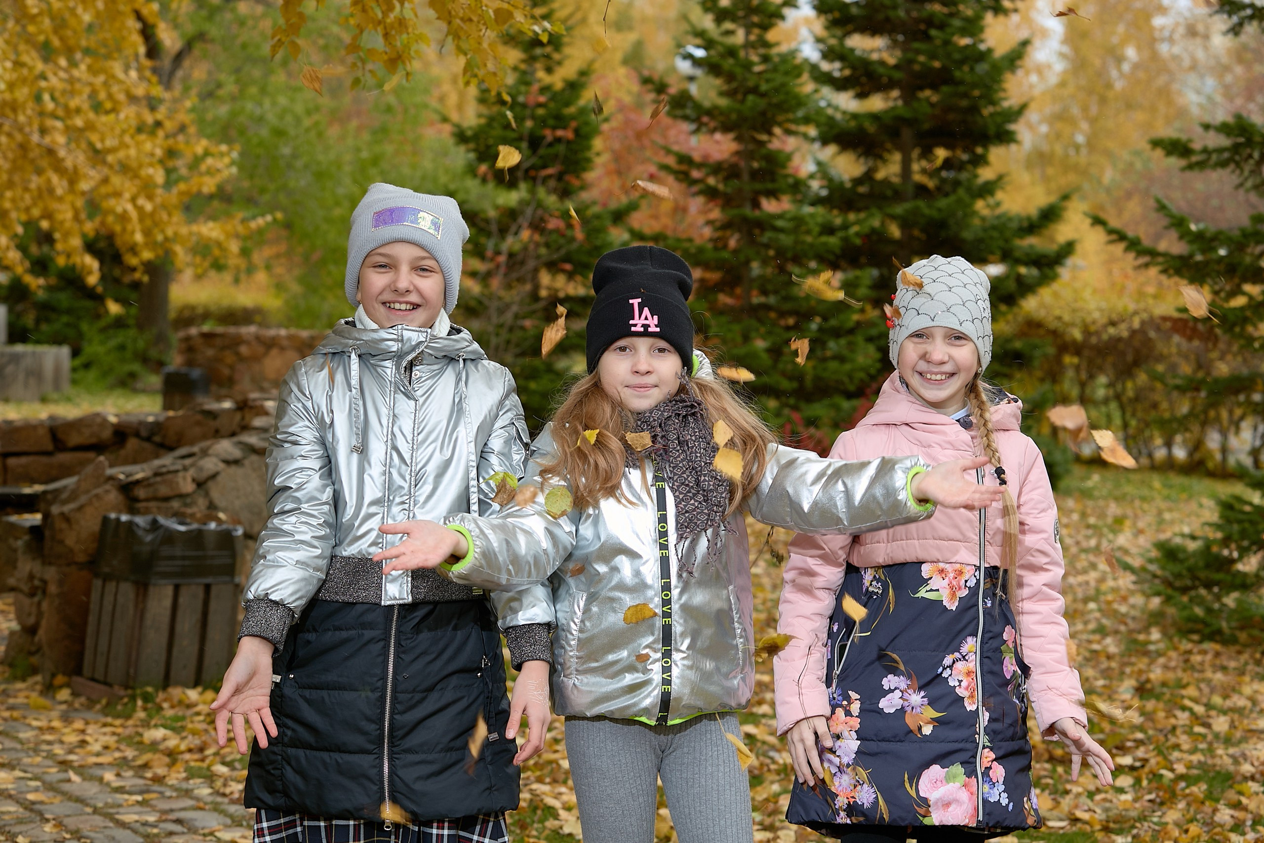 Школьная фотосессия на природе золотая осень. Выпускной альбом Новосибирск