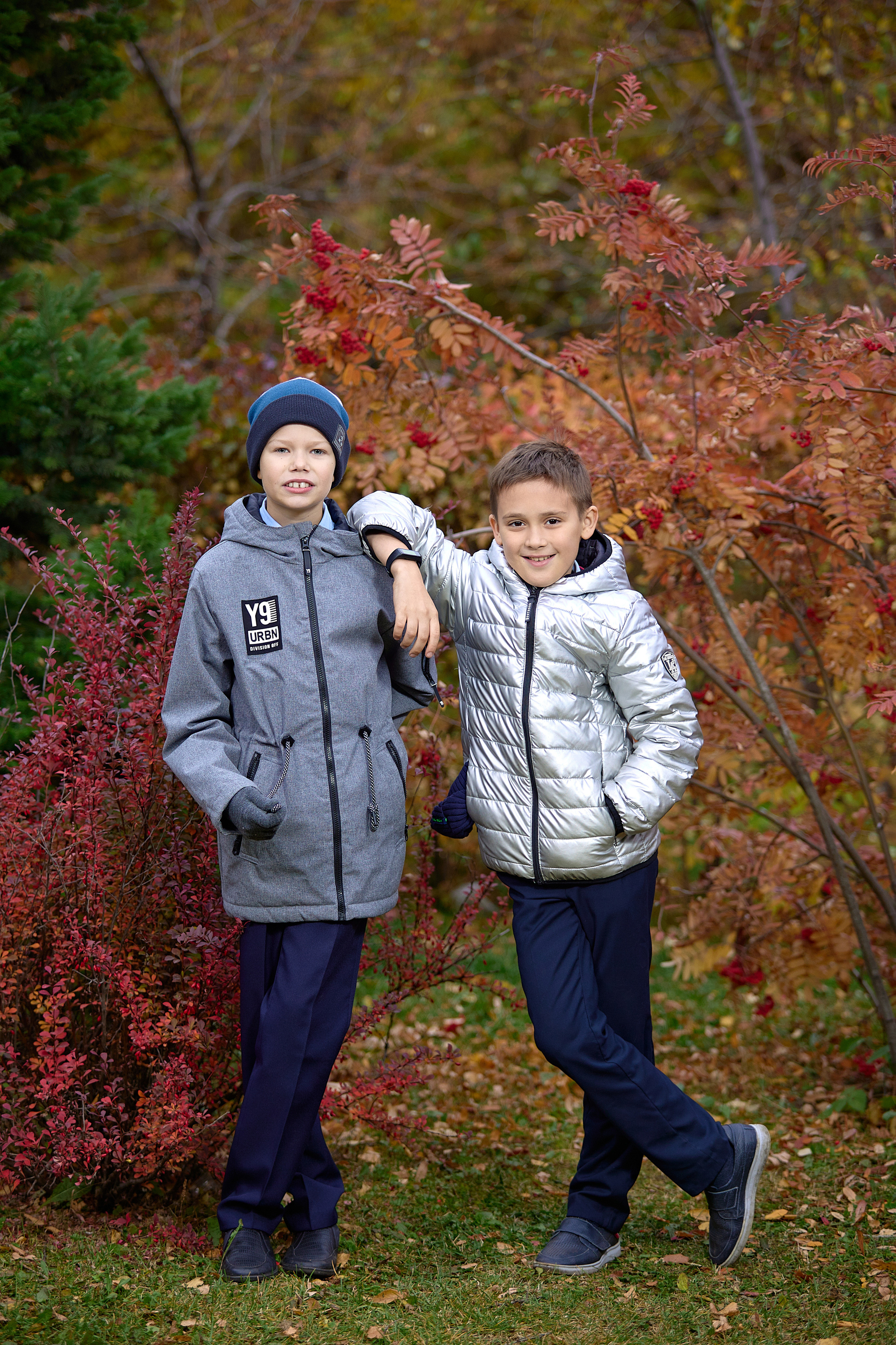 Школьная фотосессия на природе золотая осень. Выпускной альбом Новосибирск