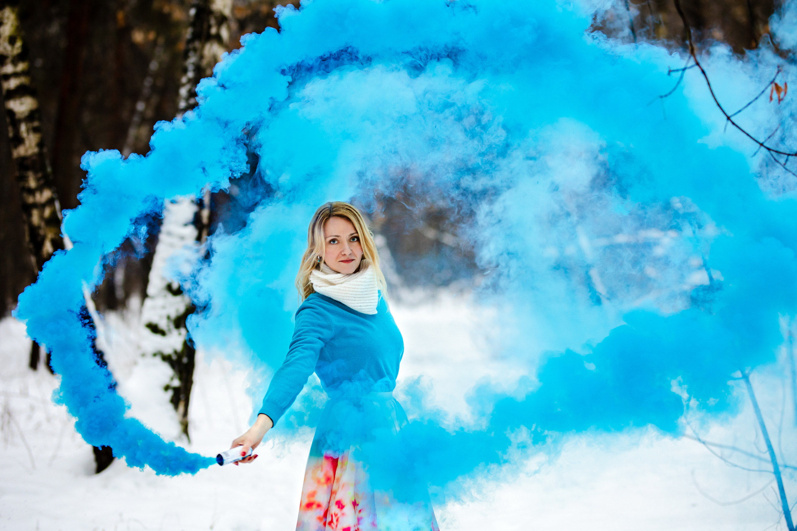 Яркая фотосессия в зимнем лесу. Фотограф Сергей Лукьянов @xapeton_photo Москва